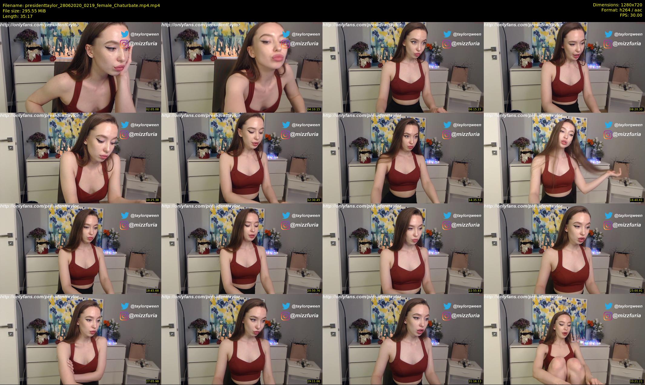presidenttaylor — 36 minute Chaturbate female cam show recording, 720p, Jun 28, 2020