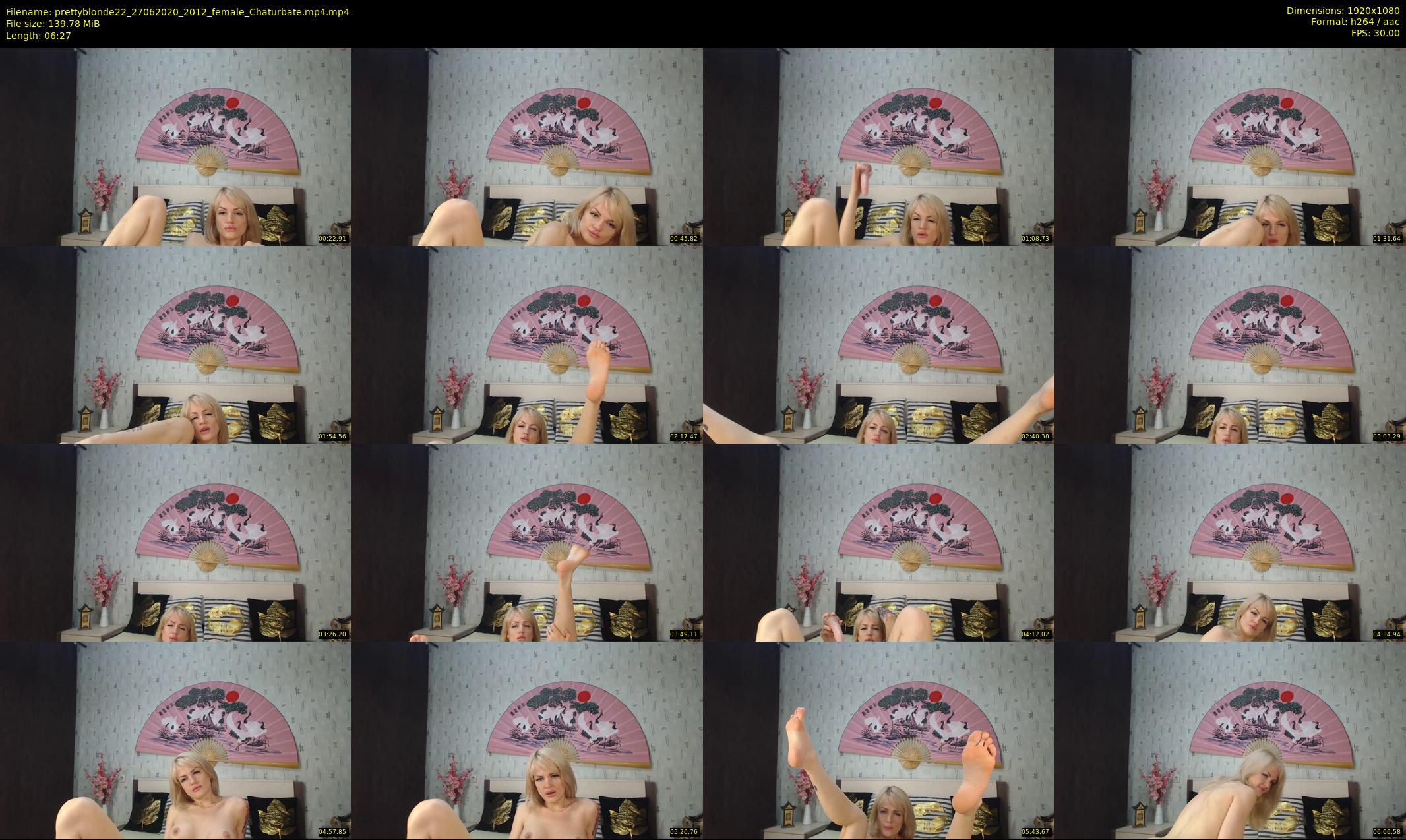 prettyblonde22 — 7 minute Chaturbate female cam show recording, 1080p, Jun 27, 2020