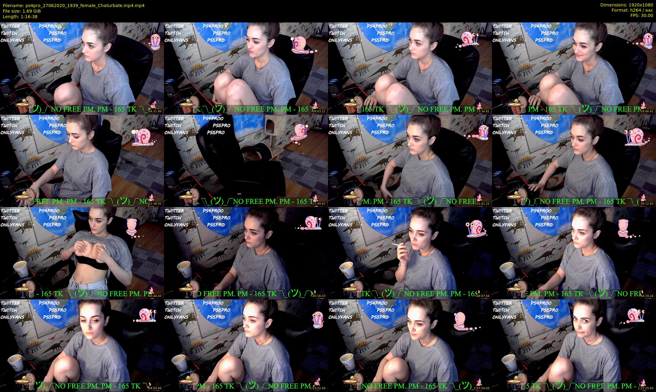 ps4pro — 77 minute Chaturbate female cam show recording, 1080p, Jun 27, 2020