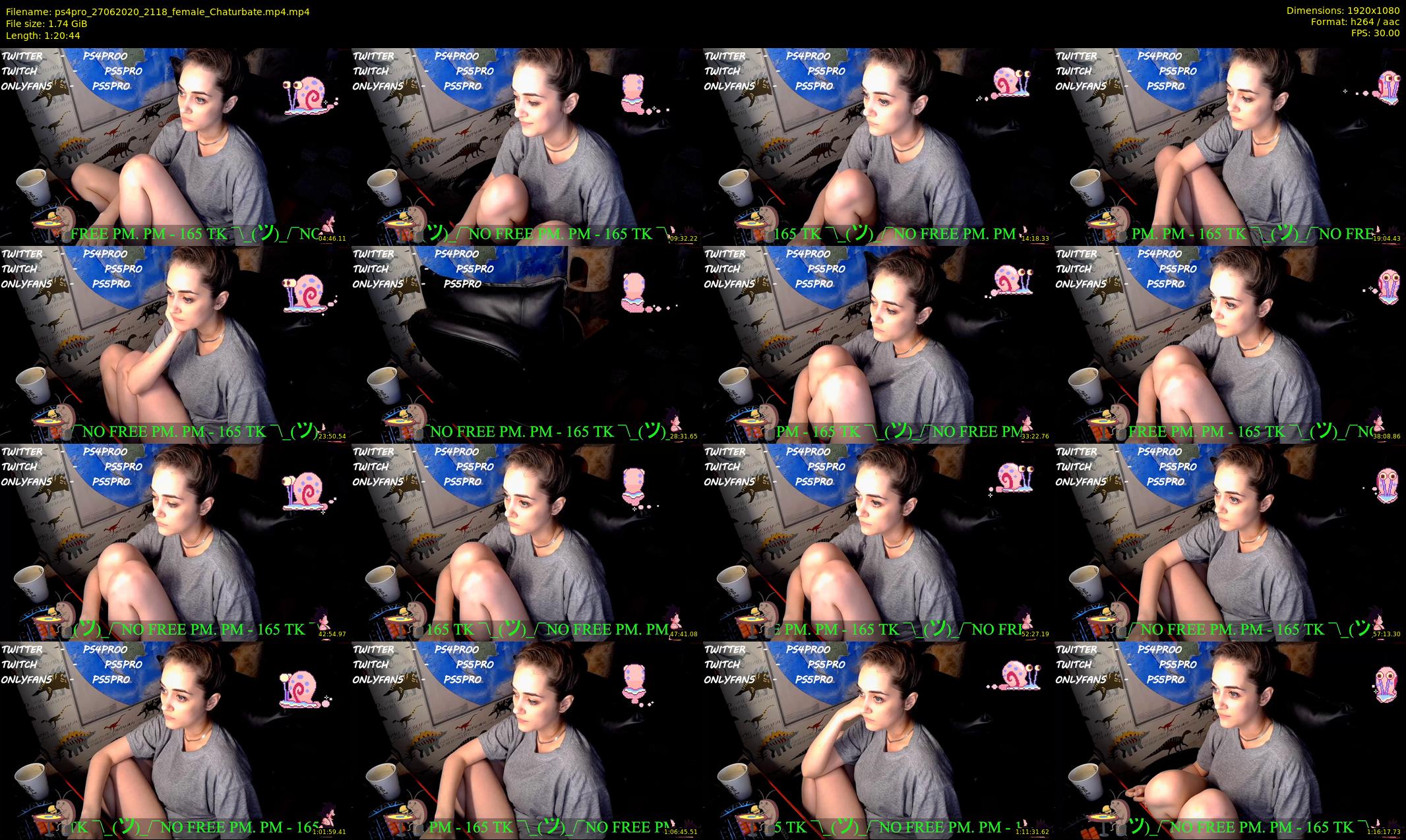 ps4pro — 81 minute Chaturbate female cam show recording, 1080p, Jun 27, 2020