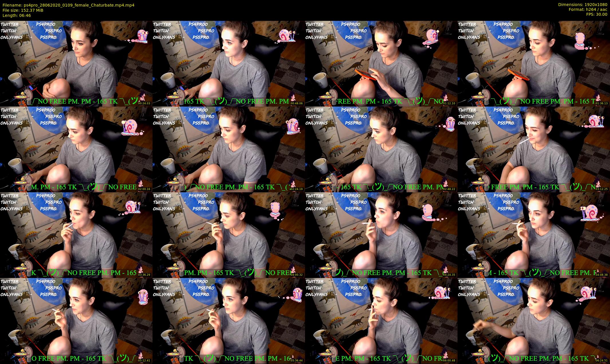ps4pro — 7 minute Chaturbate female cam show recording, 1080p, Jun 28, 2020