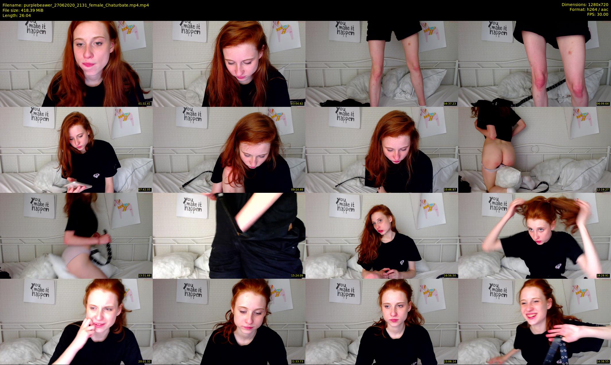 purplebeawer — 27 minute Chaturbate female cam show recording, 720p, Jun 27, 2020