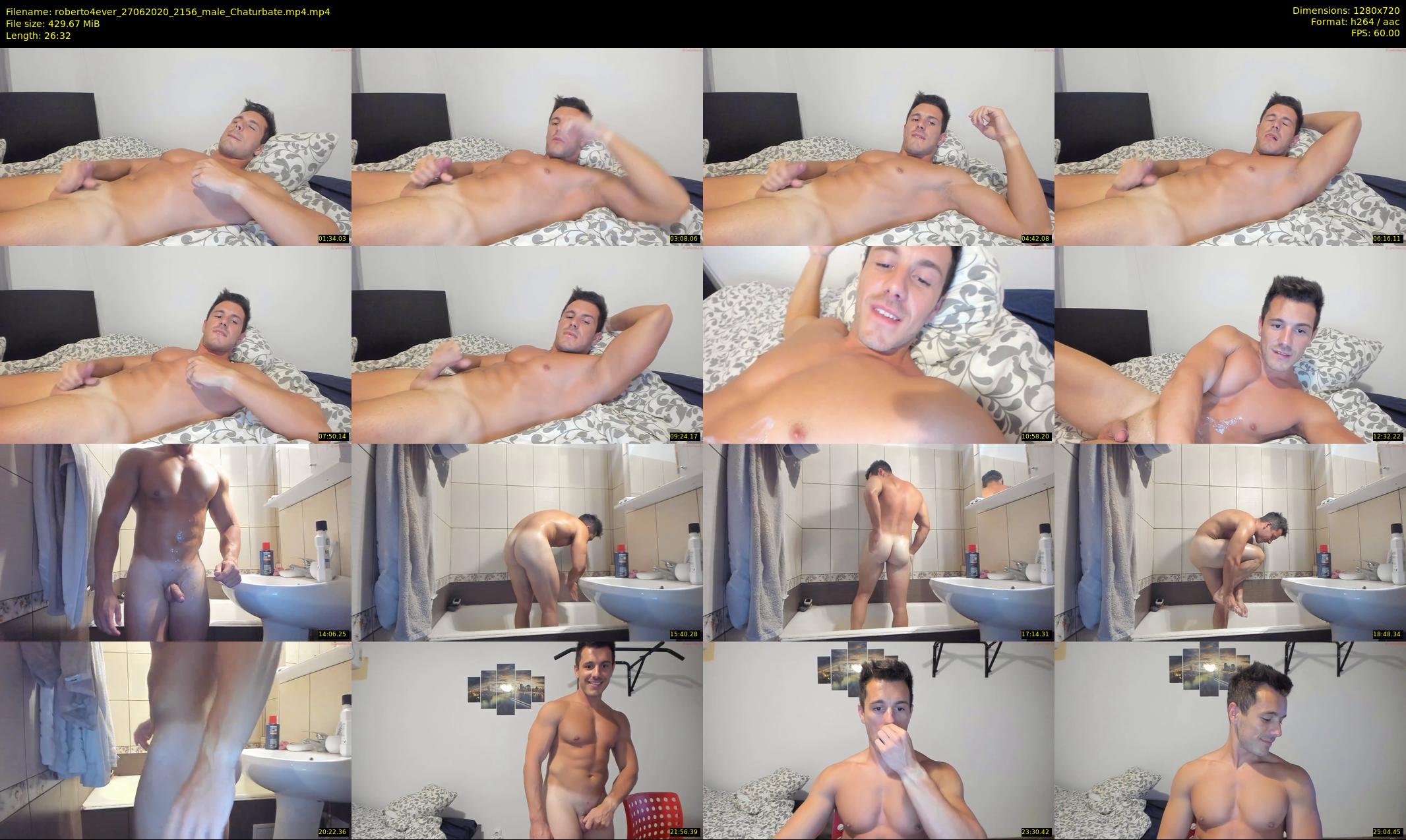 roberto4ever — 27 minute Chaturbate male cam show recording, 720p, Jun 27, 2020
