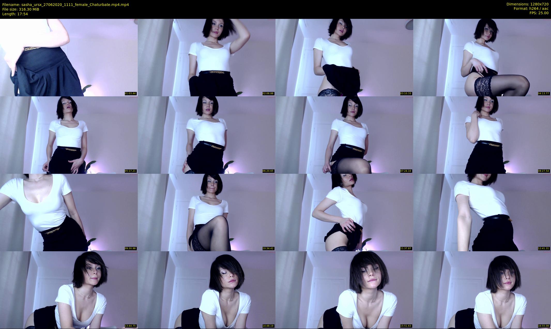 sasha_ursx — 18 minute Chaturbate female cam show recording, 720p, Jun 27, 2020