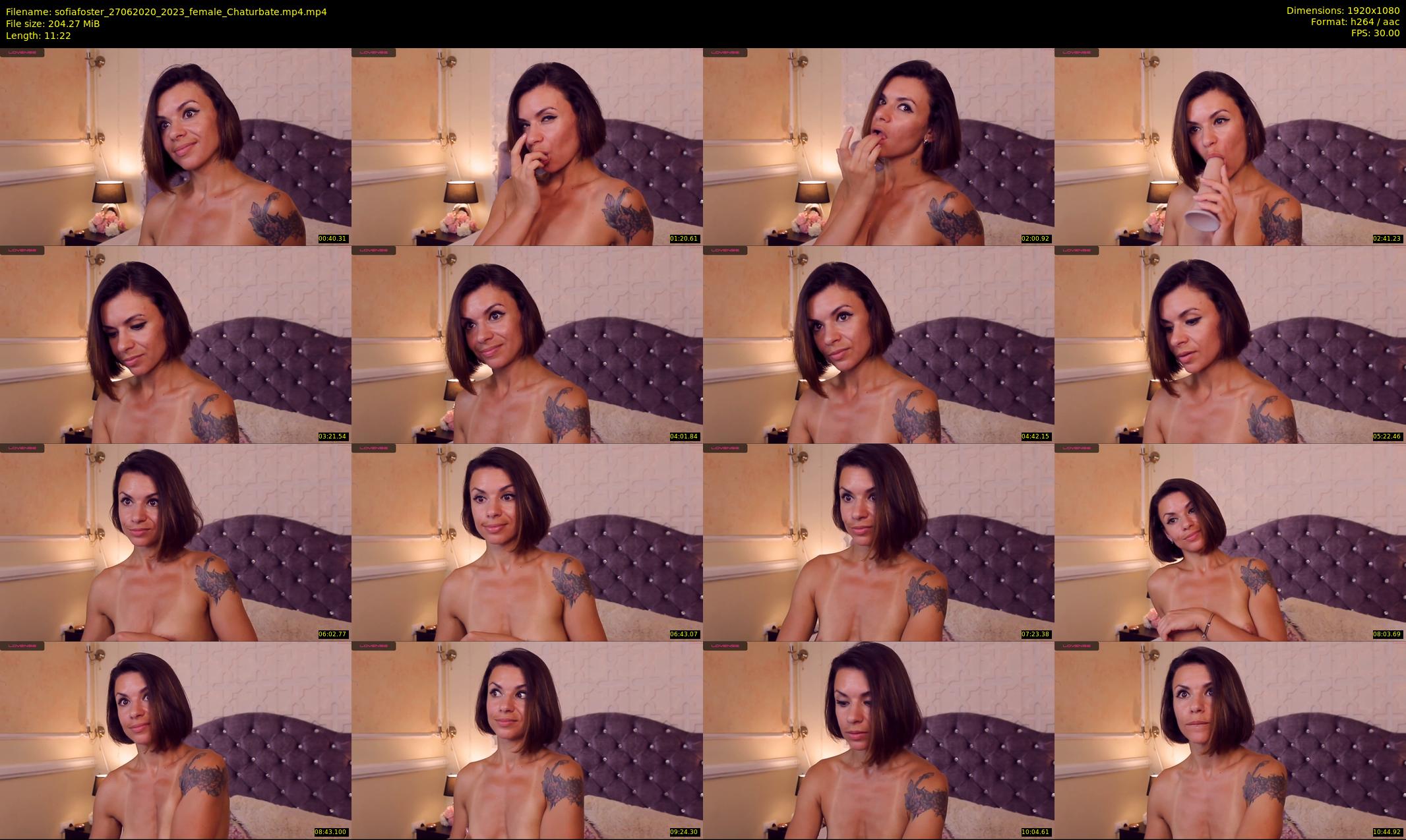 sofiafoster — 12 minute Chaturbate female cam show recording, 1080p, Jun 27, 2020