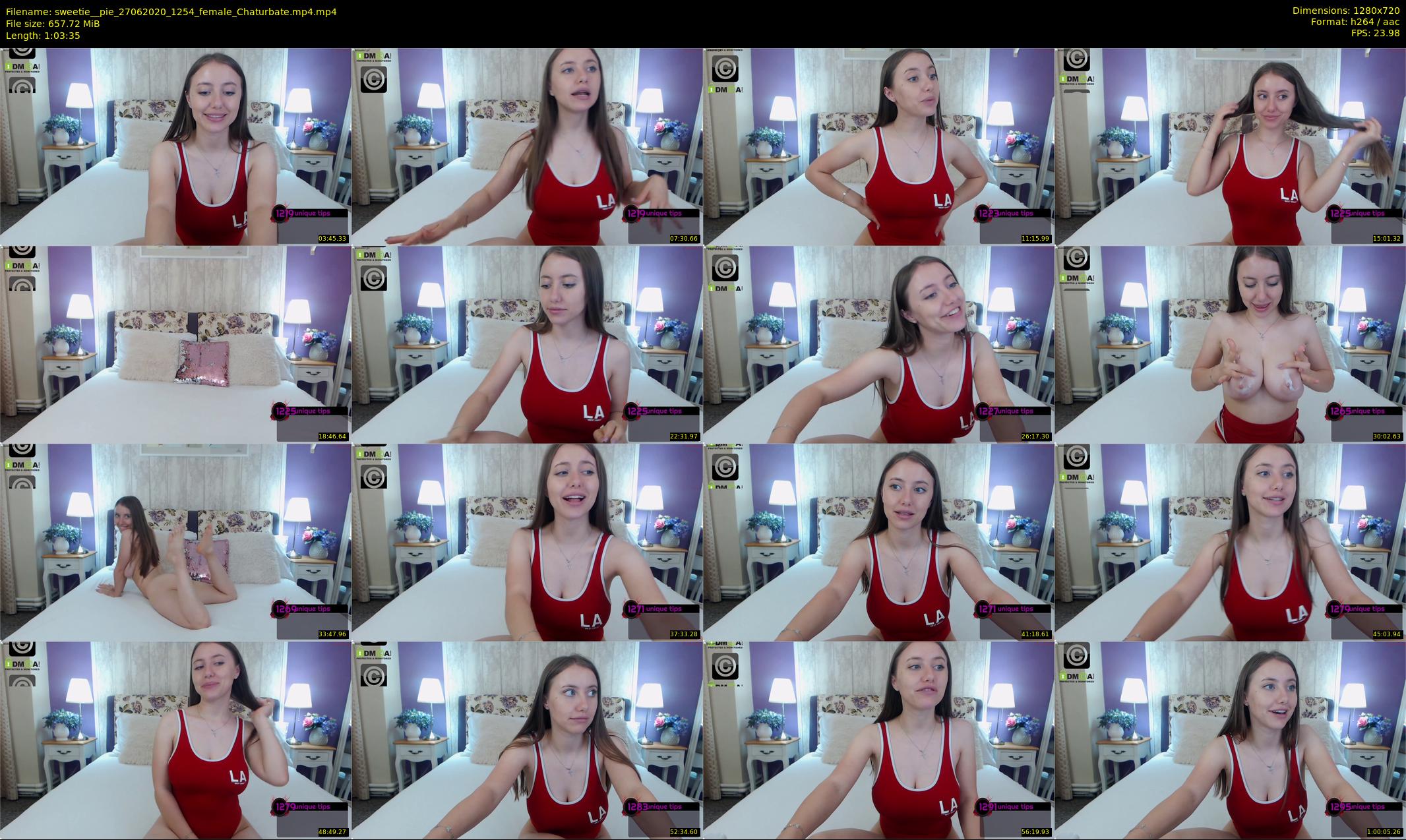 sweetie__pie — 64 minute Chaturbate female cam show recording, 720p, Jun 27, 2020