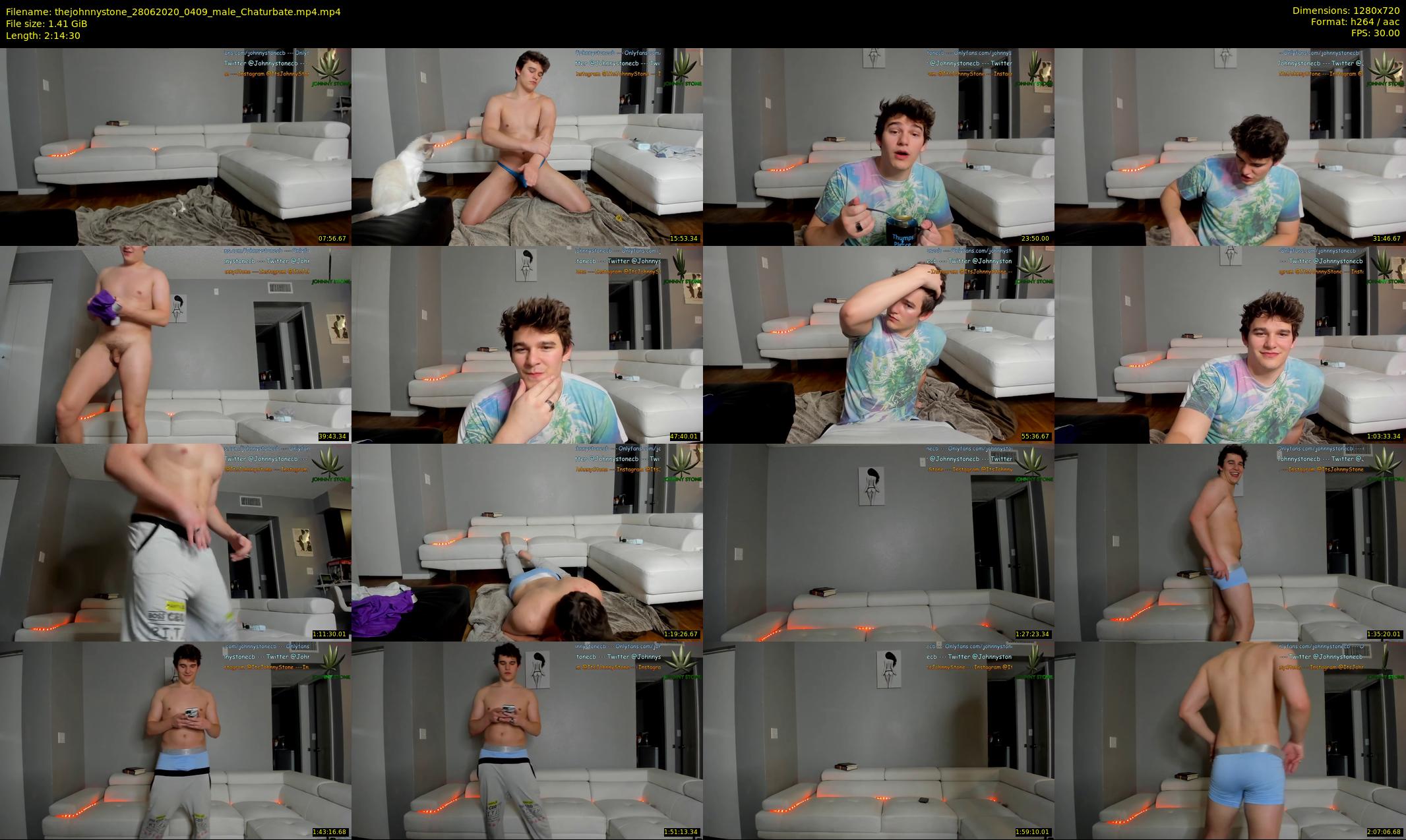thejohnnystone — 135 minute Chaturbate male cam show recording, 720p, Jun 28, 2020