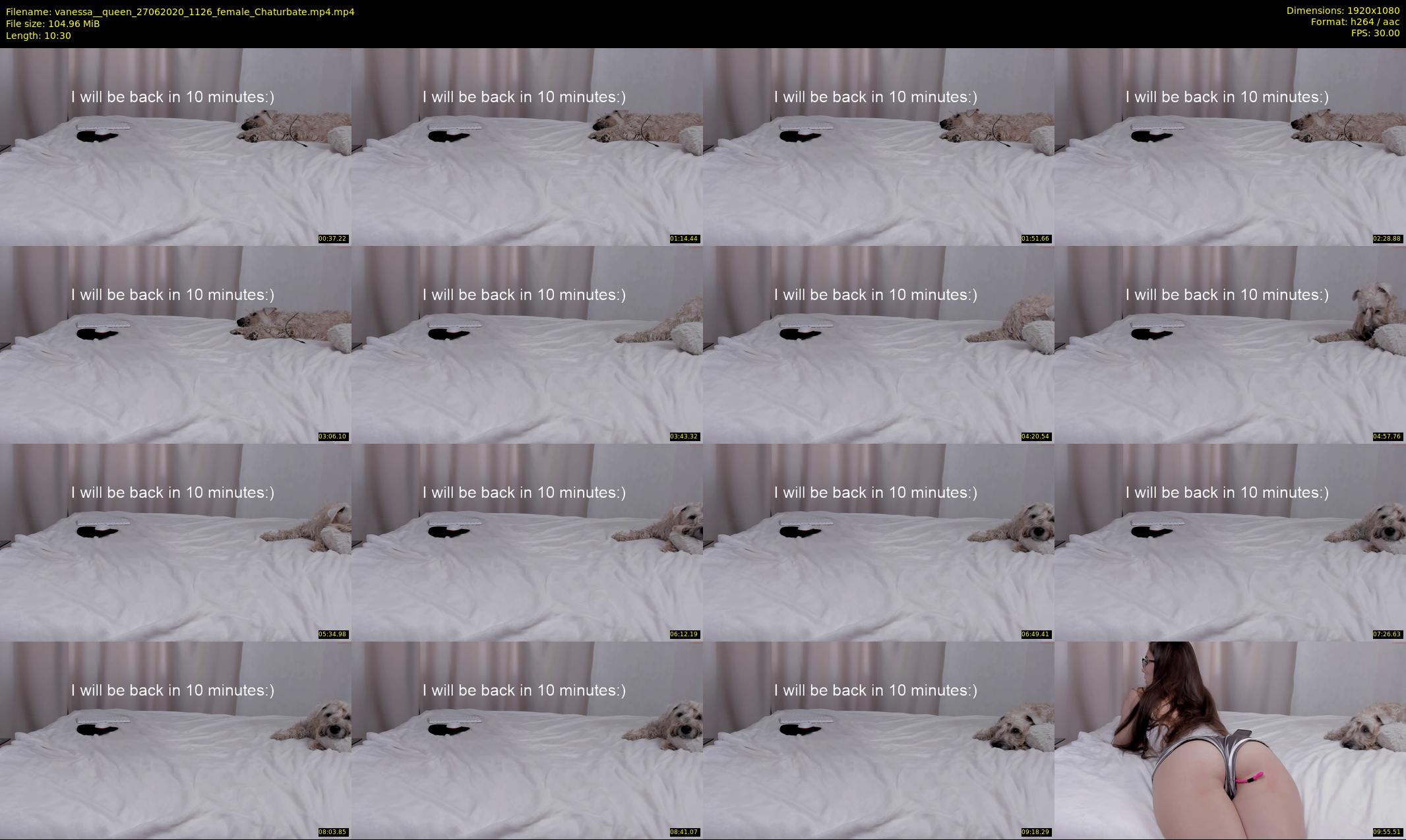 vanessa__queen — 11 minute Chaturbate female cam show recording, 1080p, Jun 27, 2020