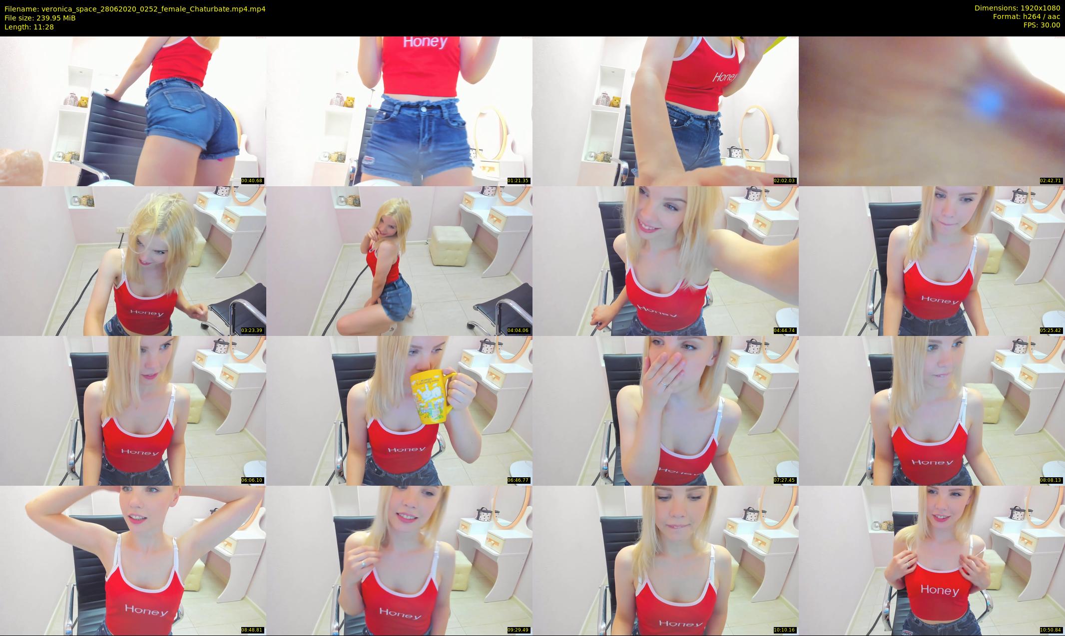veronica_space — 12 minute Chaturbate female cam show recording, 1080p, Jun 28, 2020