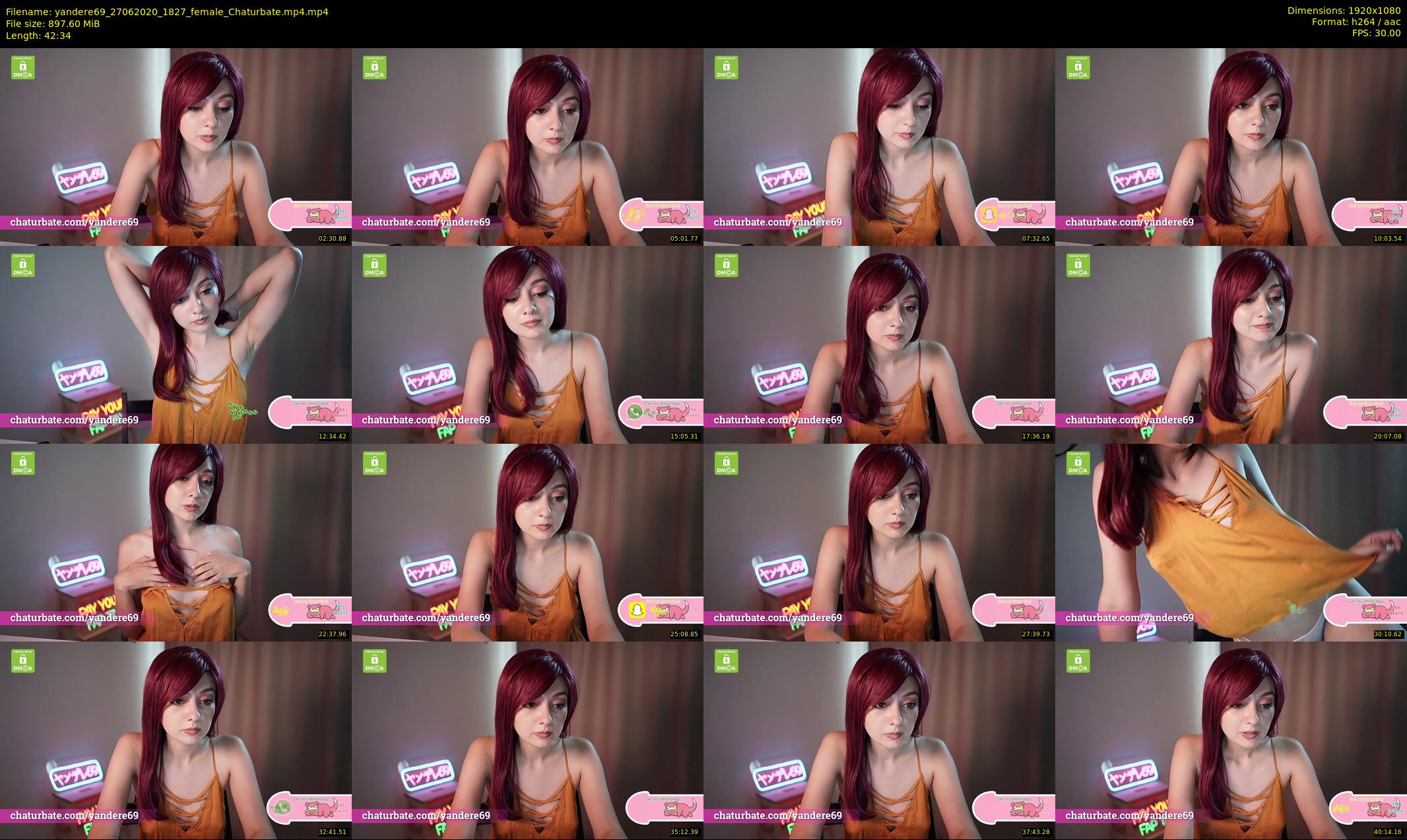 yandere69 — 43 minute Chaturbate female cam show recording, 1080p, Jun 27, 2020