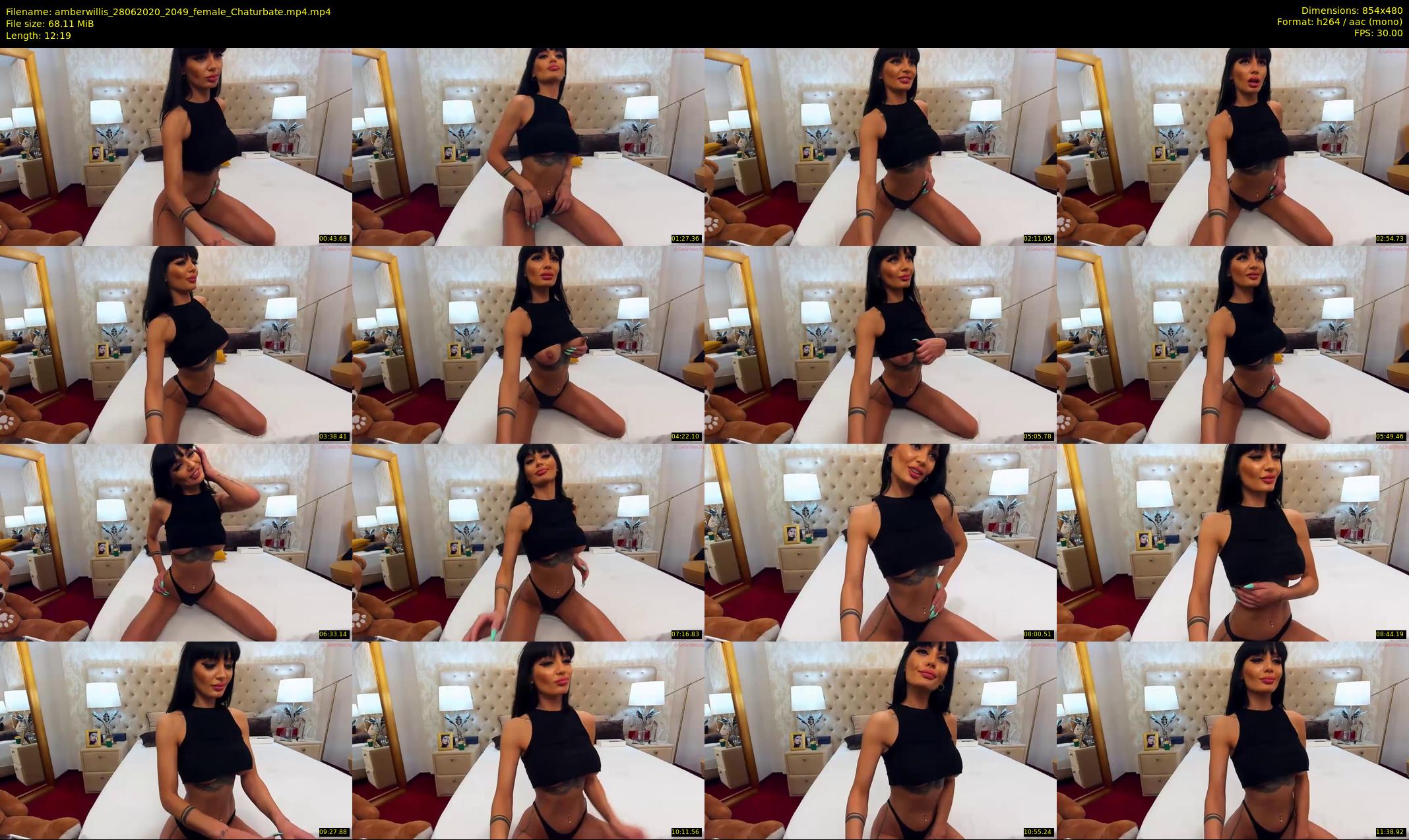 amberwillis — 13 minute Chaturbate female cam show recording, 480p, Jun 28, 2020