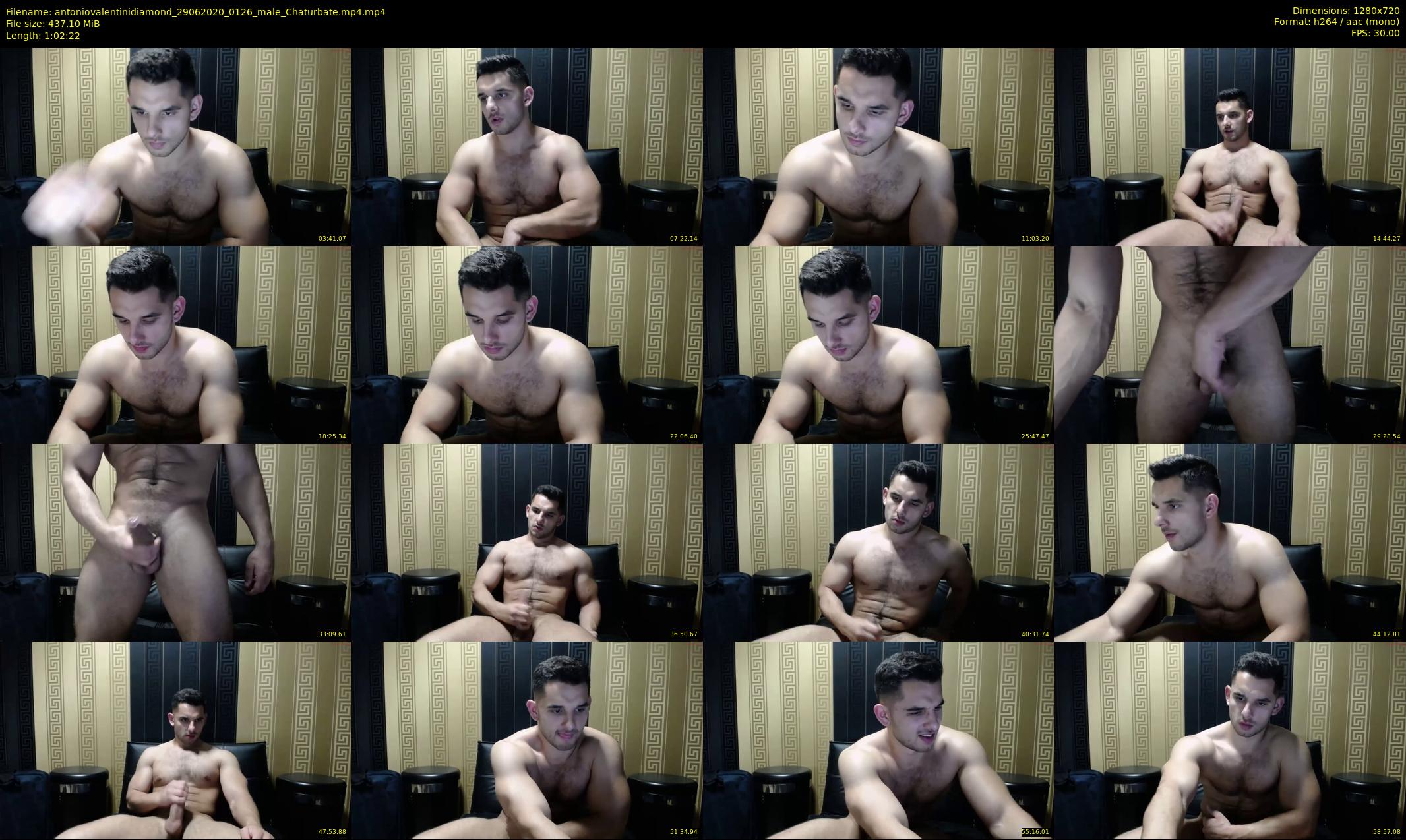antoniovalentinidiamond — 63 minute Chaturbate male cam show recording, 720p, Jun 29, 2020