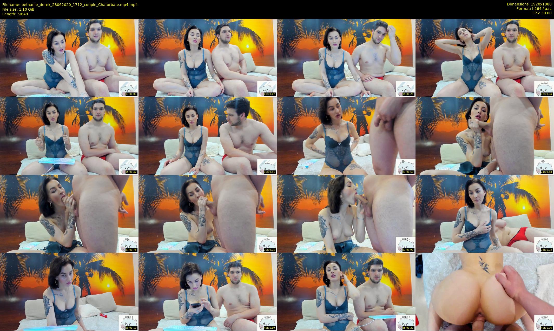 bethanie_derek — 51 minute Chaturbate couple cam show recording, 1080p, Jun 28, 2020
