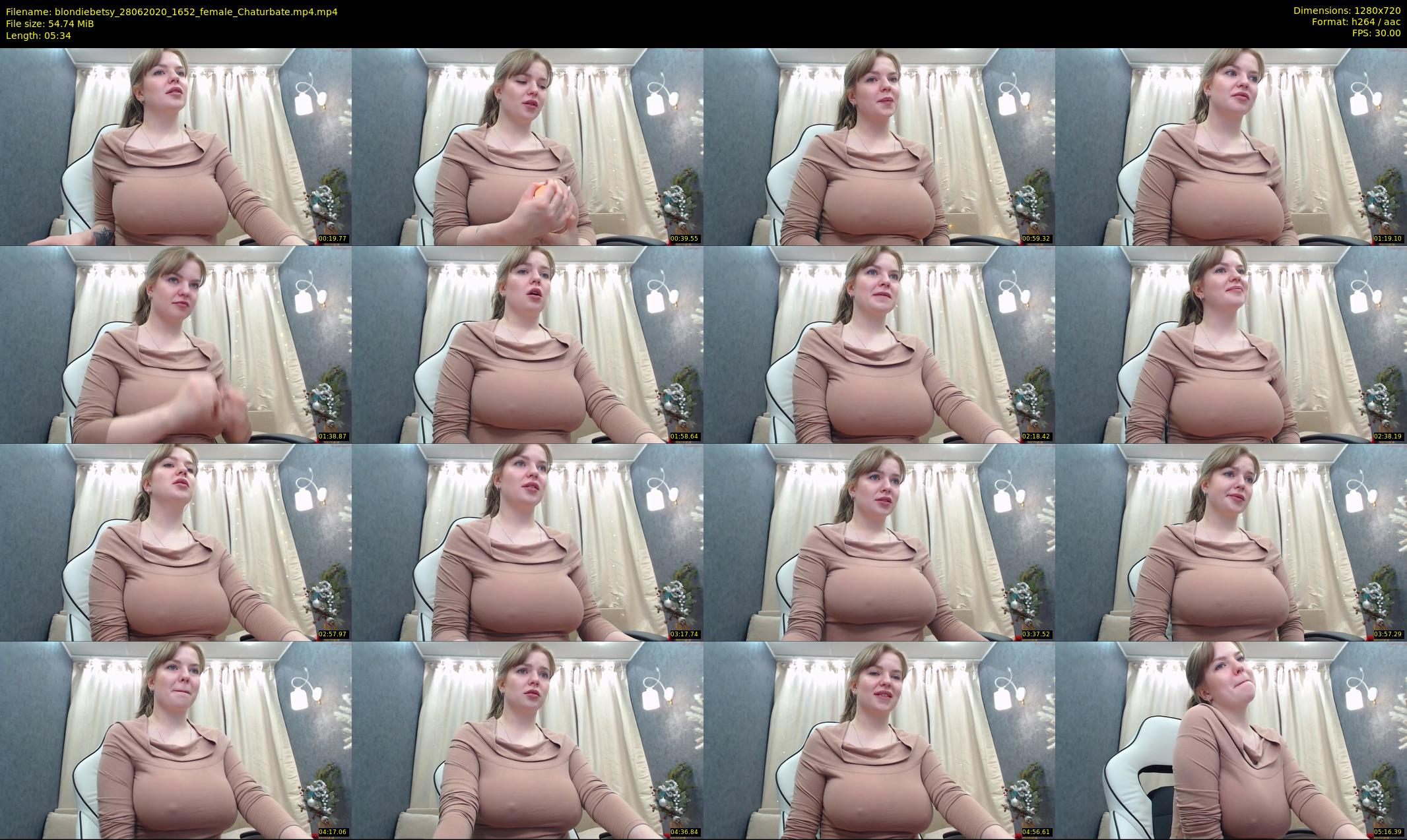 blondiebetsy — 6 minute Chaturbate female cam show recording, 720p, Jun 28, 2020