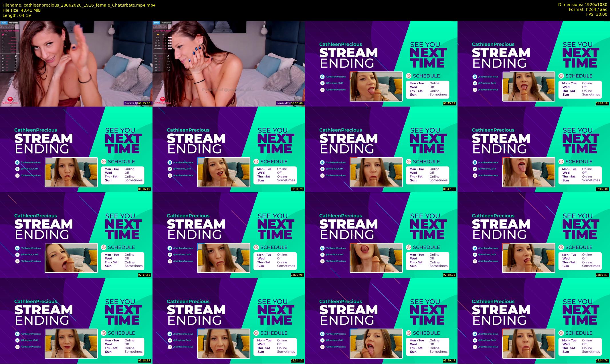 cathleenprecious — 5 minute Chaturbate female cam show recording, 1080p, Jun 28, 2020