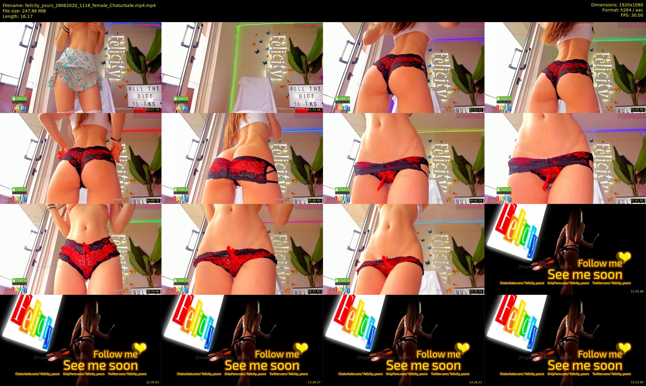 felicity_yours — 17 minute Chaturbate female cam show recording, 1080p, Jun 28, 2020