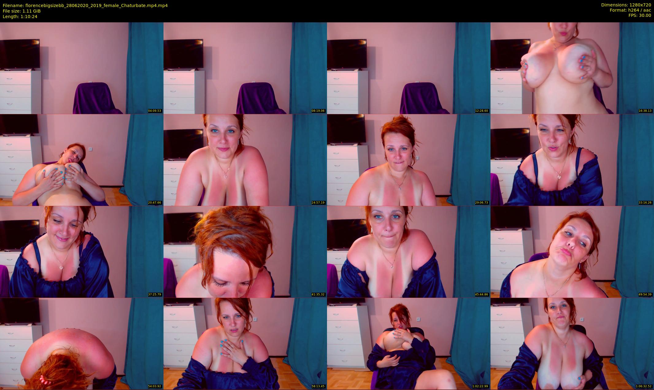 florencebigsizebb — 71 minute Chaturbate female cam show recording, 720p, Jun 28, 2020