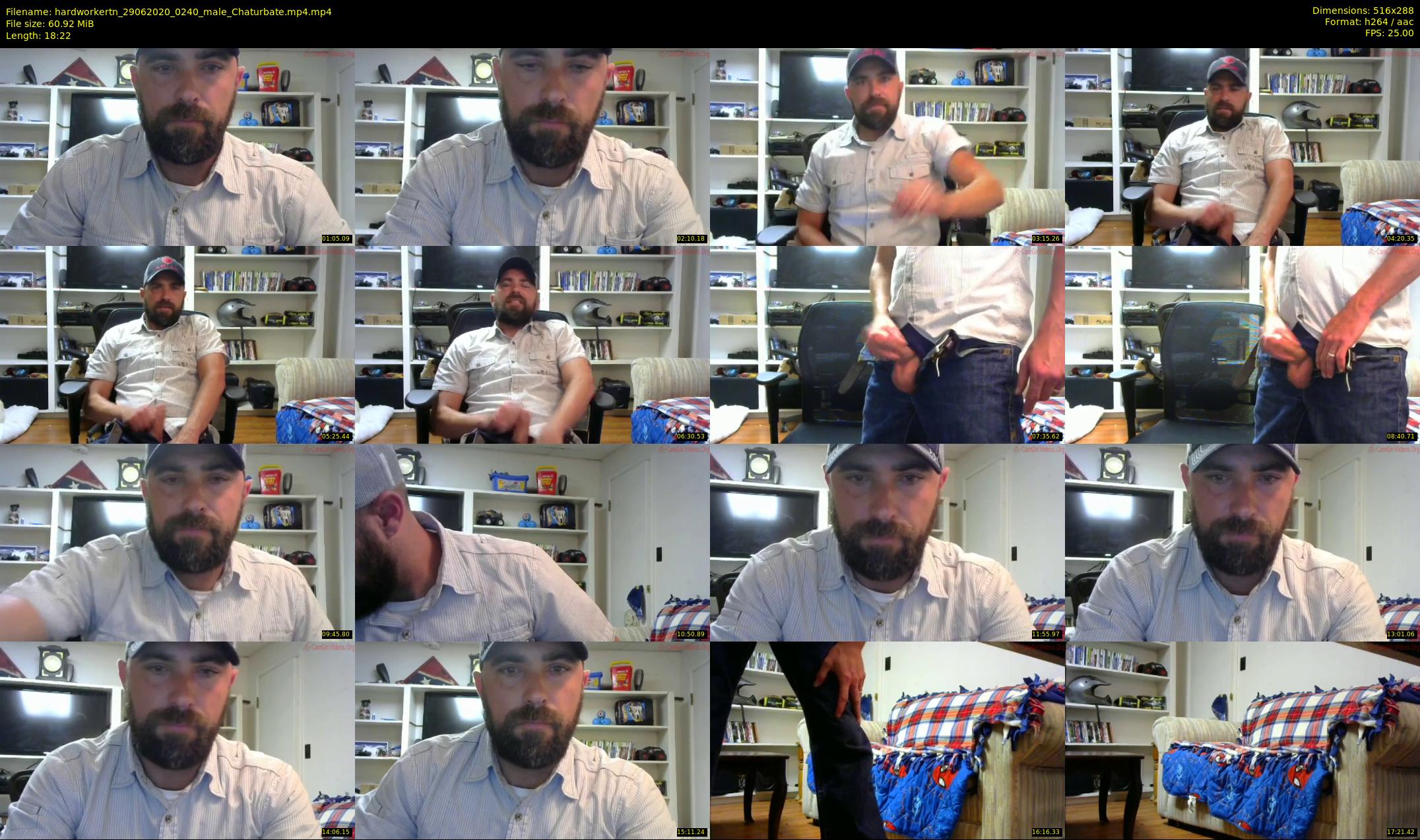hardworkertn — 19 minute Chaturbate male cam show recording, SD, Jun 29, 2020