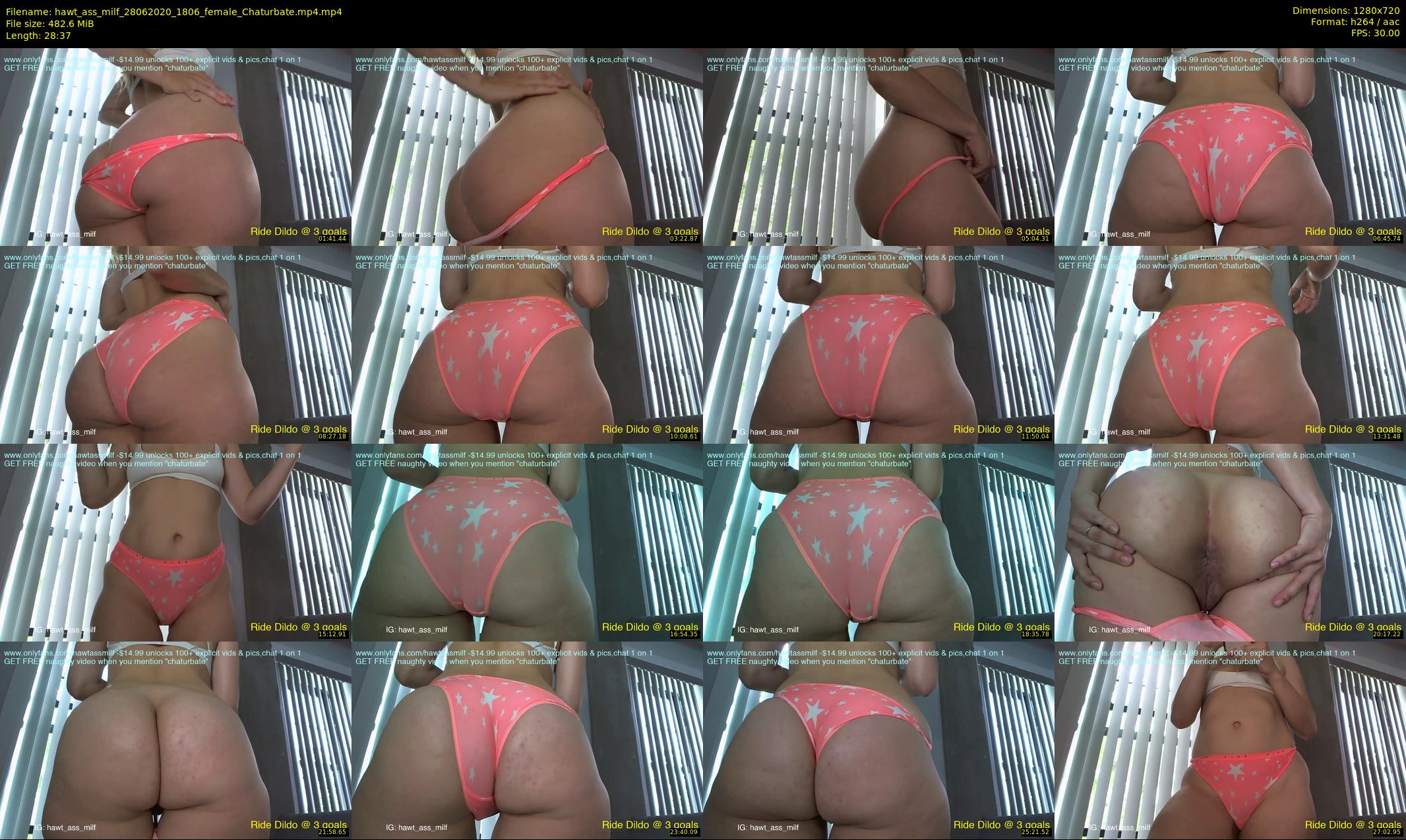 hawt_ass_milf — 29 minute Chaturbate female cam show recording, 720p, Jun 28, 2020