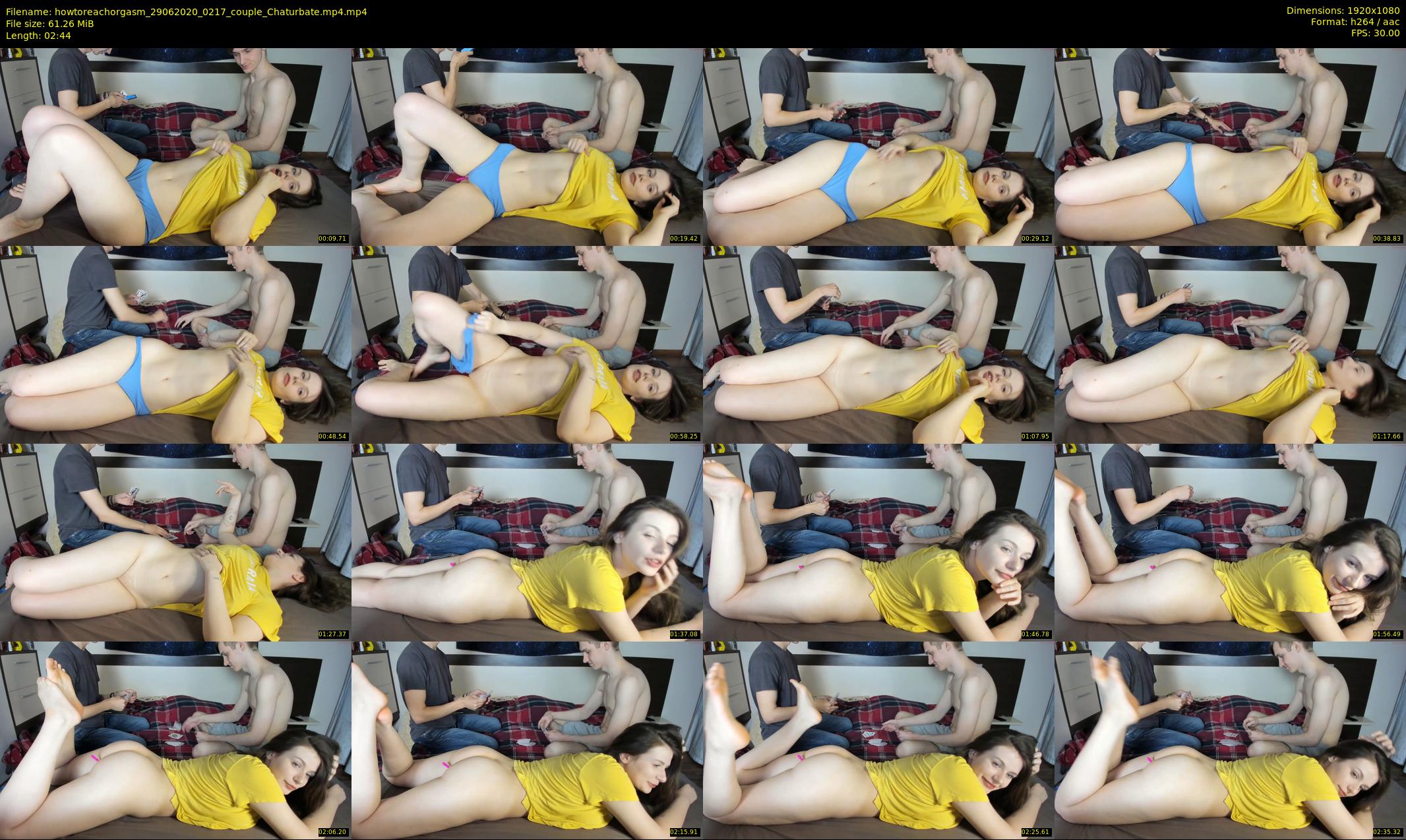 howtoreachorgasm — 3 minute Chaturbate couple cam show recording, 1080p, Jun 29, 2020