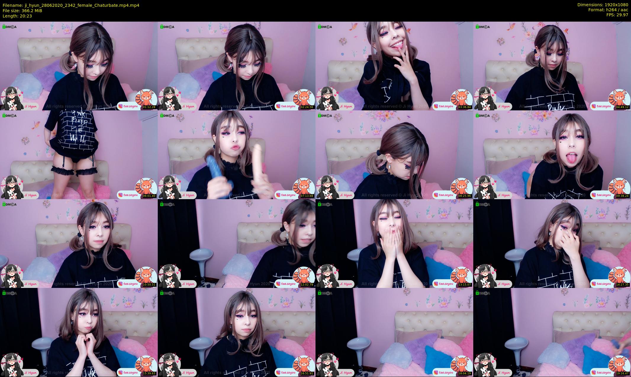 ji_hyun — 21 minute Chaturbate female cam show recording, 1080p, Jun 28, 2020