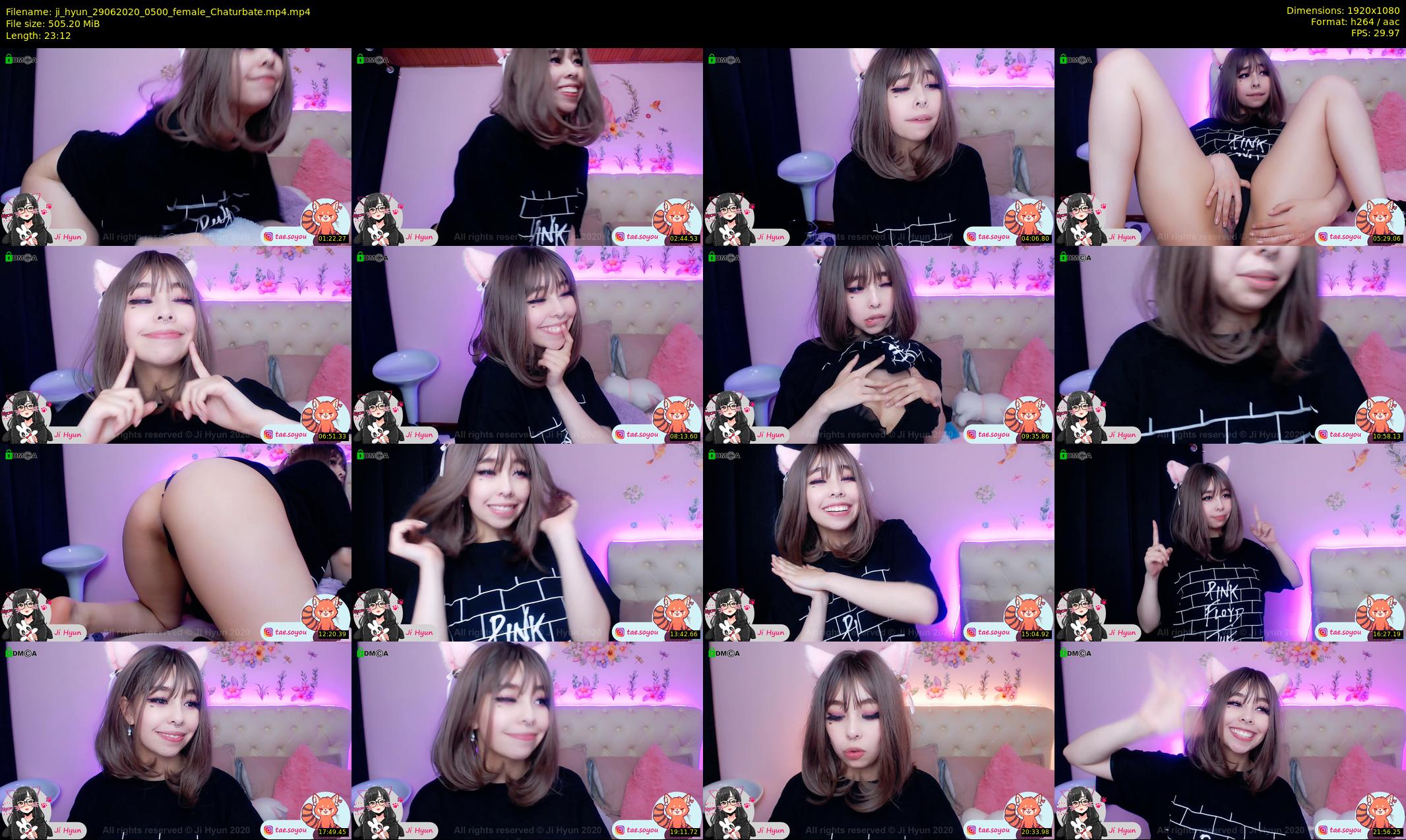 ji_hyun — 24 minute Chaturbate female cam show recording, 1080p, Jun 29, 2020