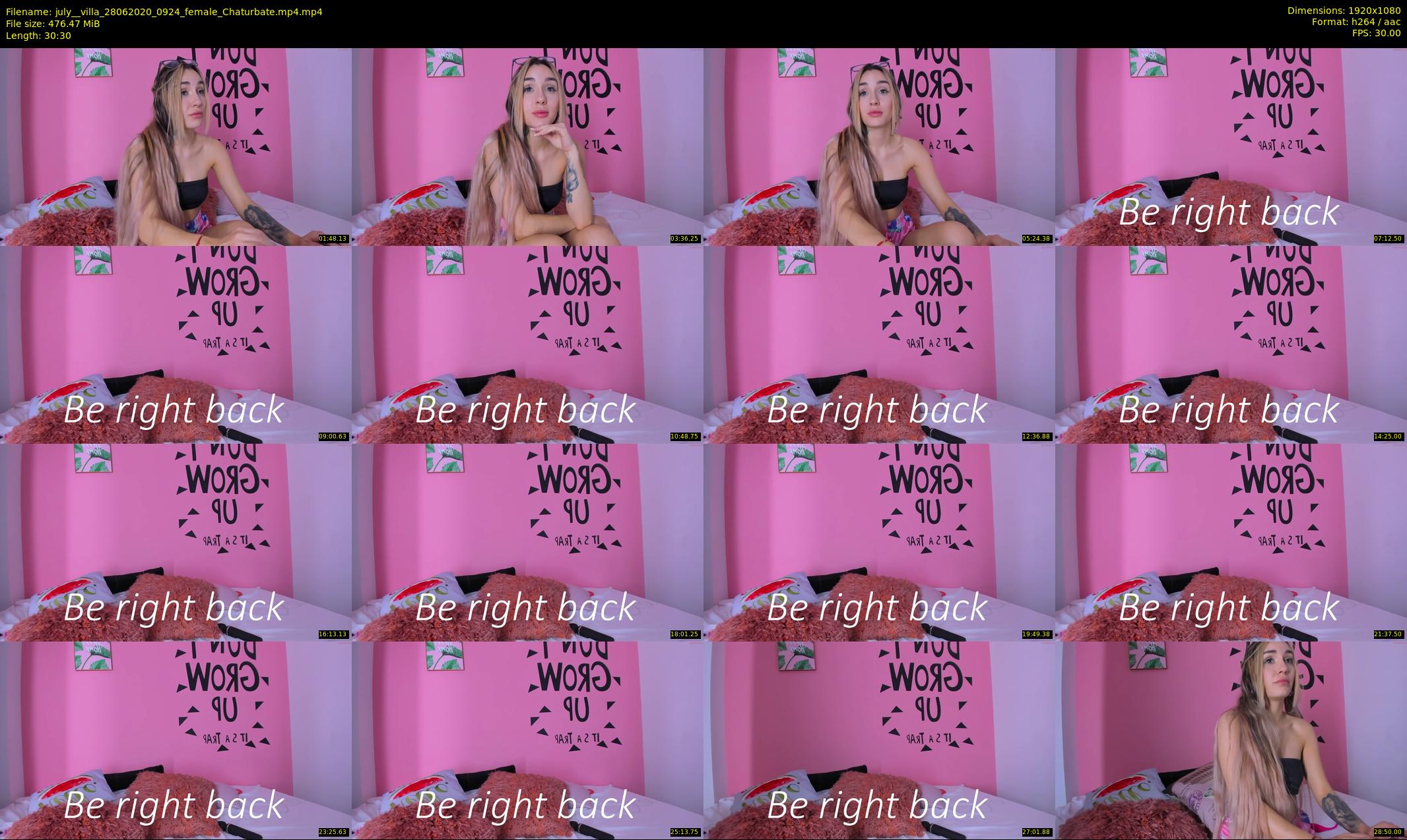 july__villa — 31 minute Chaturbate female cam show recording, 1080p, Jun 28, 2020