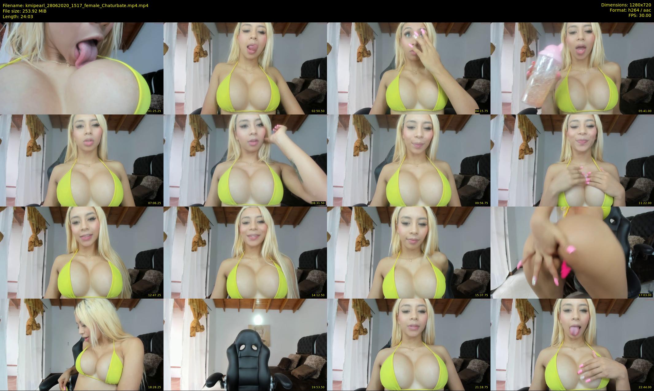 kmipearl — 25 minute Chaturbate female cam show recording, 720p, Jun 28, 2020