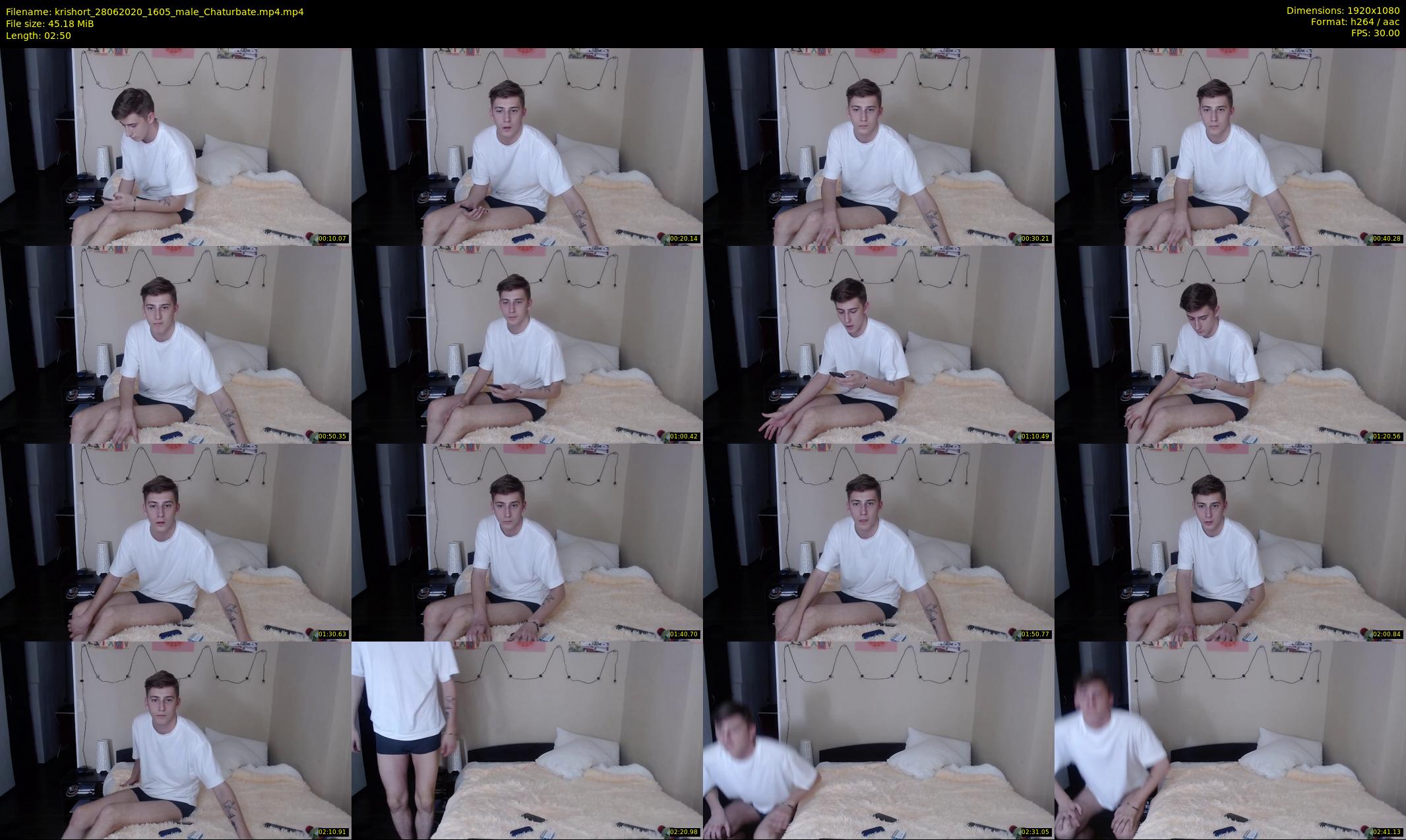 krishort — 3 minute Chaturbate male cam show recording, 1080p, Jun 28, 2020