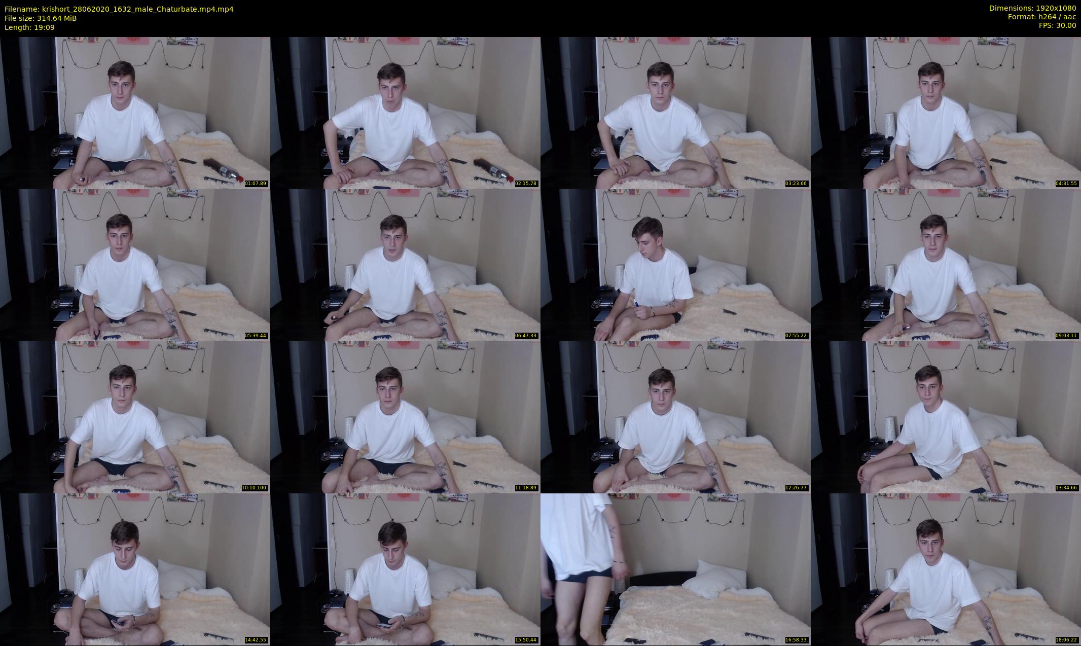 krishort — 20 minute Chaturbate male cam show recording, 1080p, Jun 28, 2020