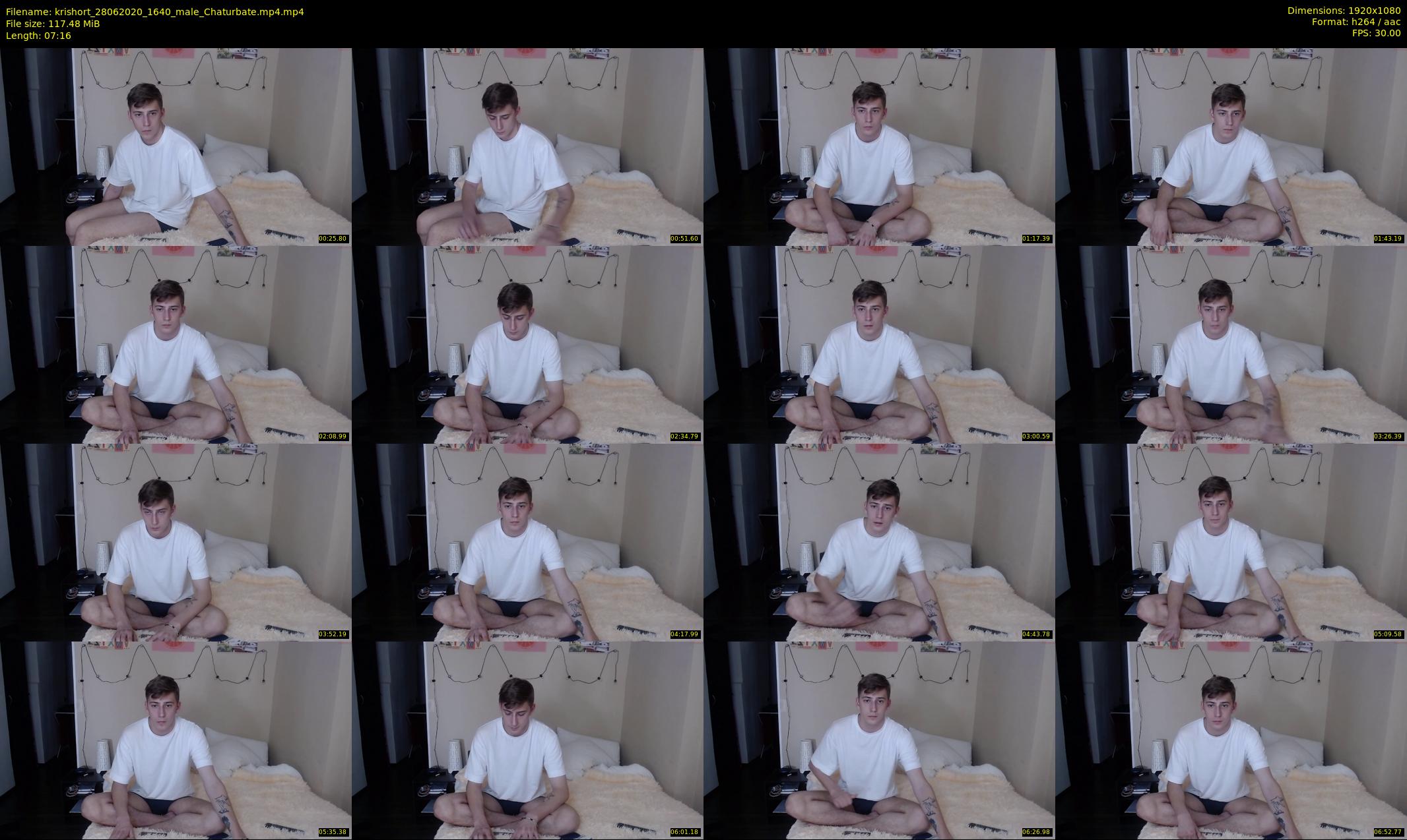 krishort — 8 minute Chaturbate male cam show recording, 1080p, Jun 28, 2020