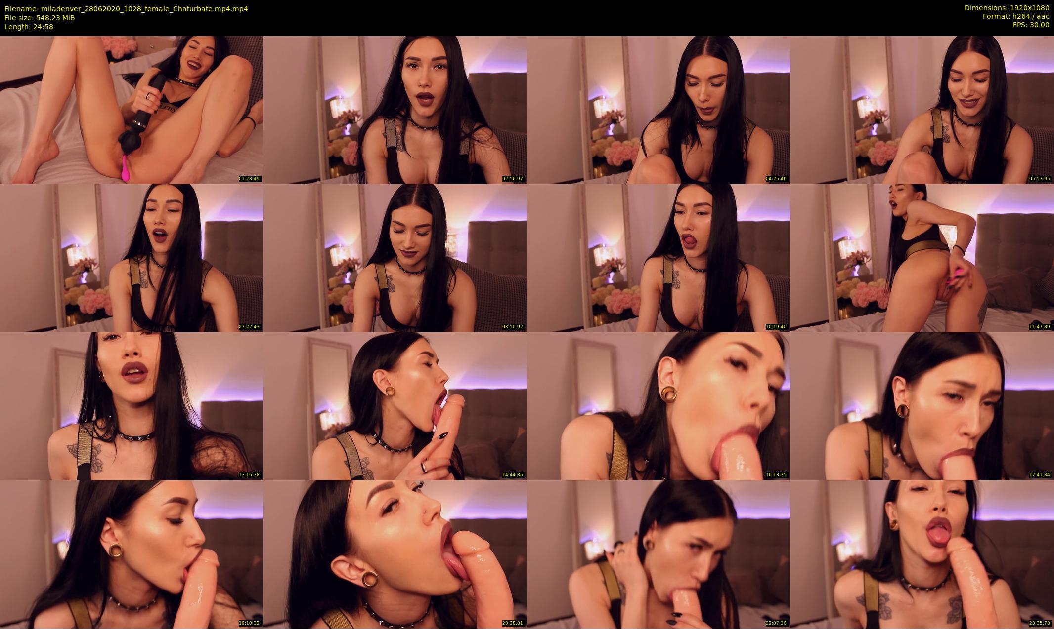 miladenver — 25 minute Chaturbate female cam show recording, 1080p, Jun 28, 2020