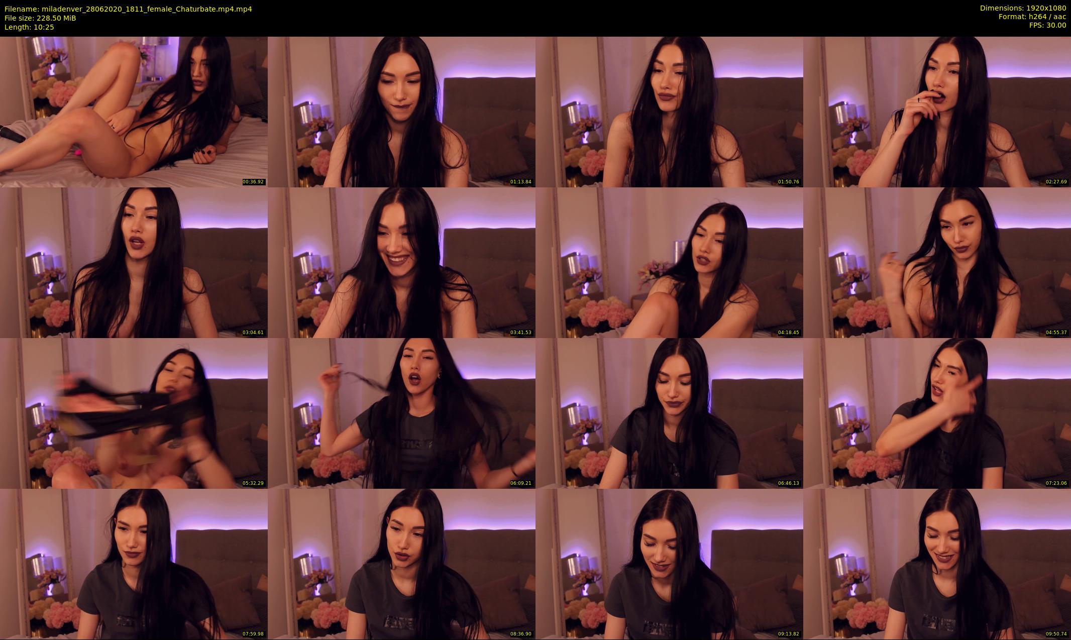 miladenver — 11 minute Chaturbate female cam show recording, 1080p, Jun 28, 2020