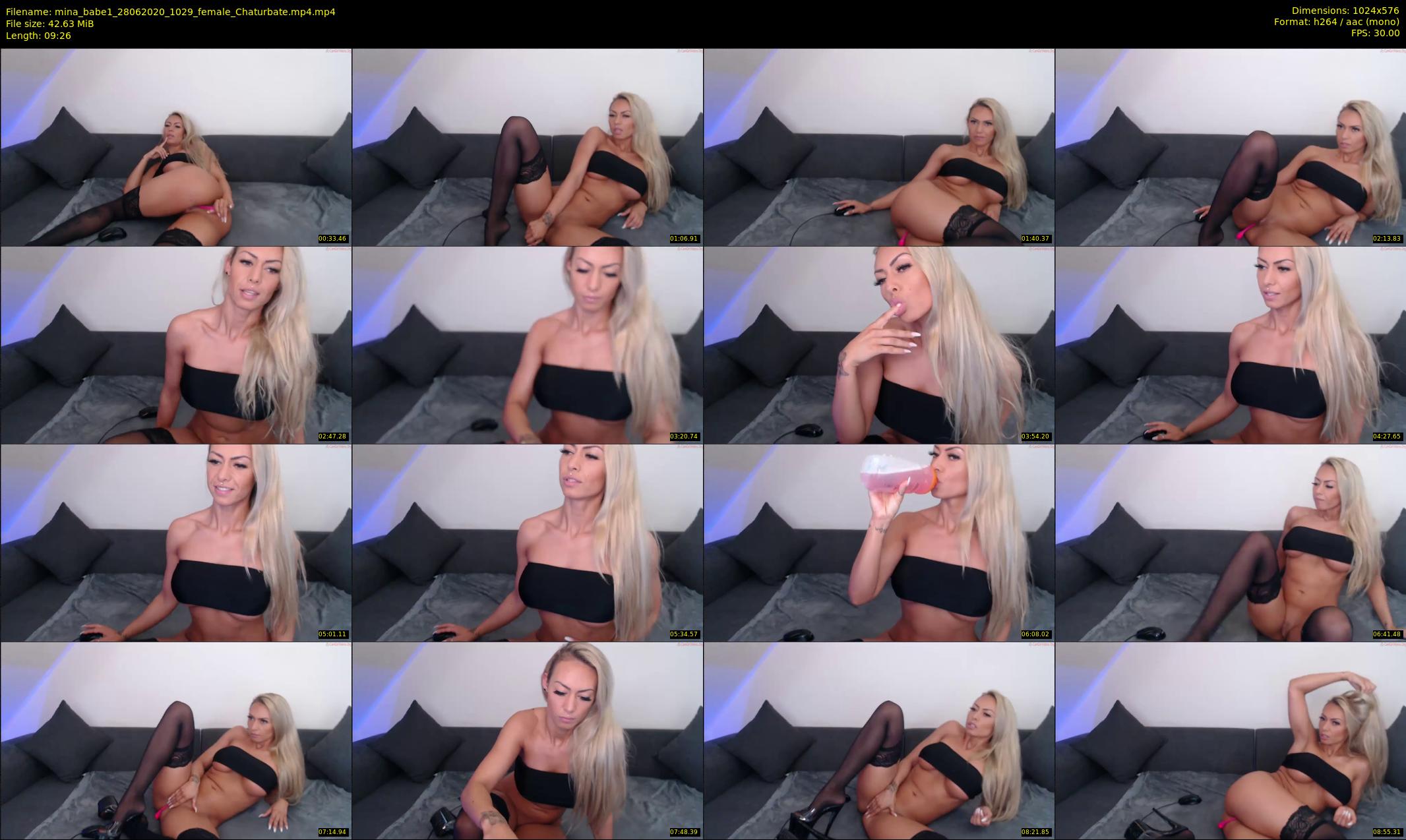 mina_babe1 — 10 minute Chaturbate female cam show recording, 480p, Jun 28, 2020
