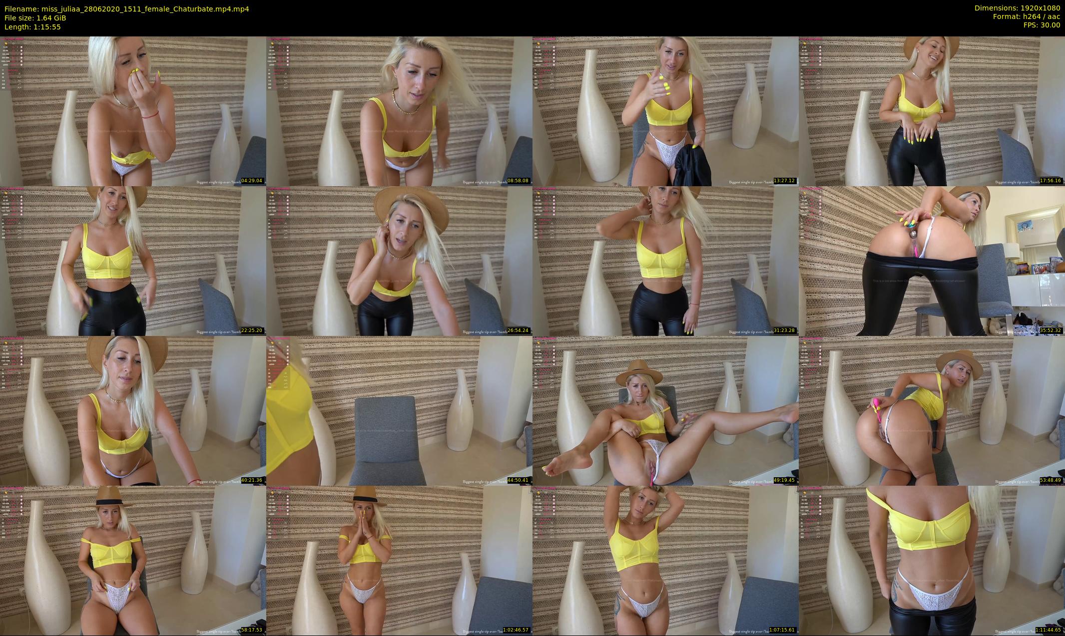 miss_juliaa — 76 minute Chaturbate female cam show recording, 1080p, Jun 28, 2020