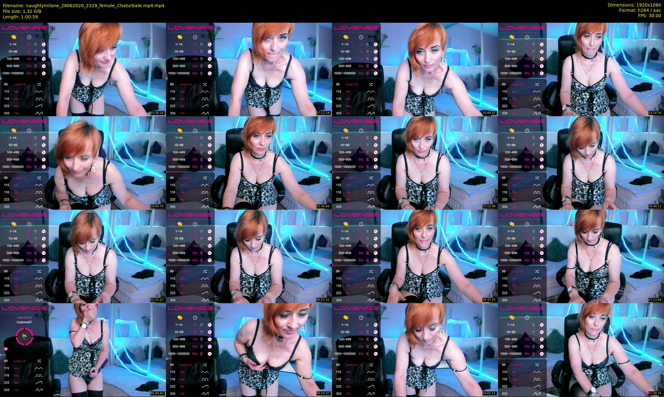 naughtymilane — 61 minute Chaturbate female cam show recording, 1080p, Jun 28, 2020