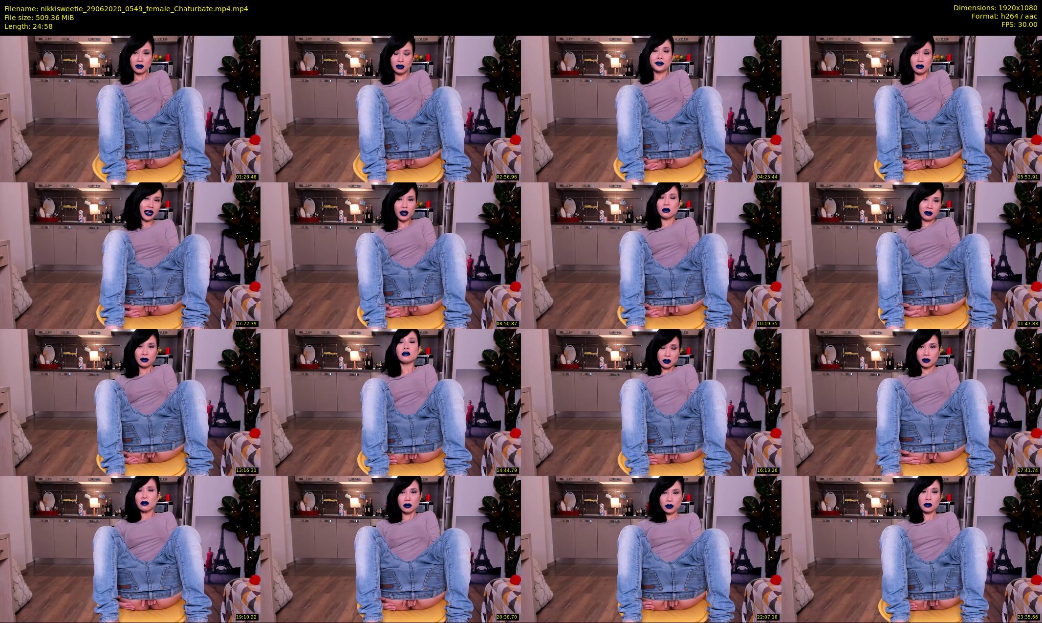 nikkisweetie — 25 minute Chaturbate female cam show recording, 1080p, Jun 29, 2020