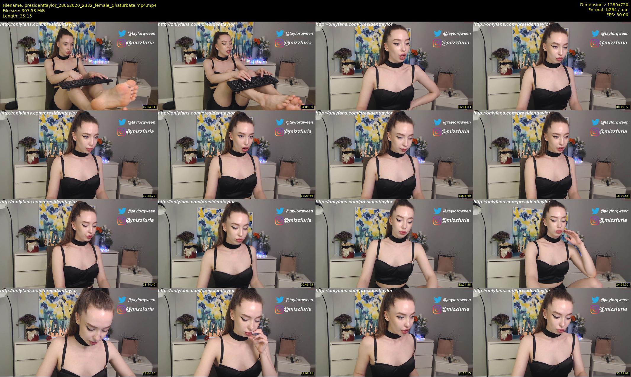presidenttaylor — 36 minute Chaturbate female cam show recording, 720p, Jun 28, 2020