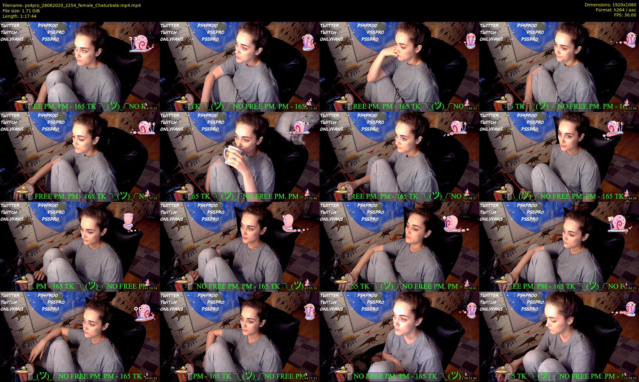 ps4pro — 78 minute Chaturbate female cam show recording, 1080p, Jun 28, 2020