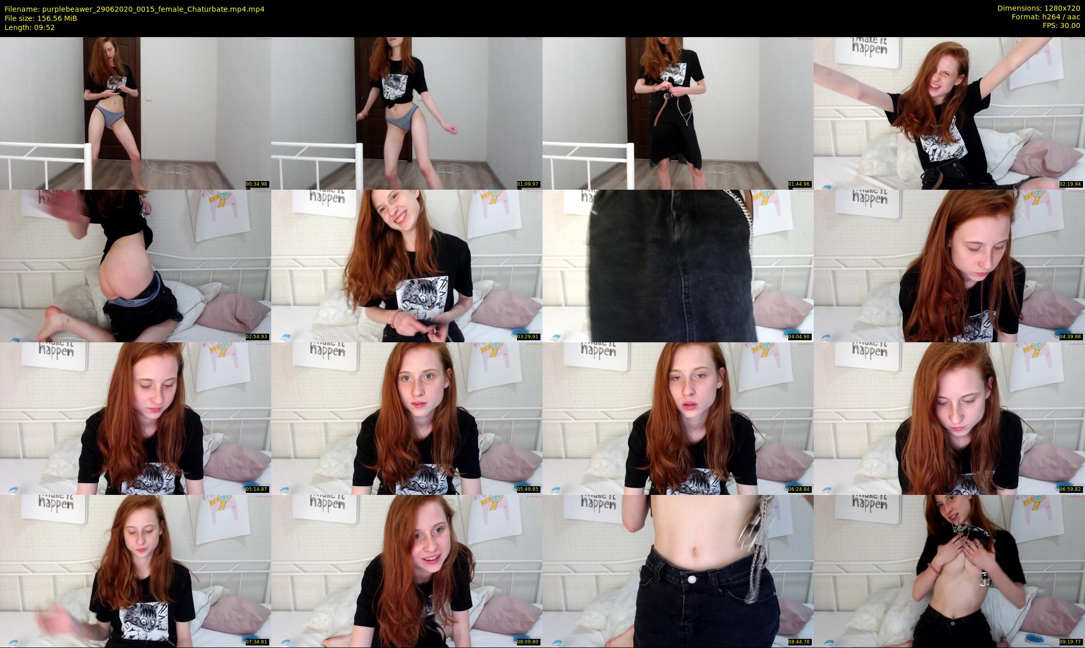 purplebeawer — 10 minute Chaturbate female cam show recording, 720p, Jun 29, 2020