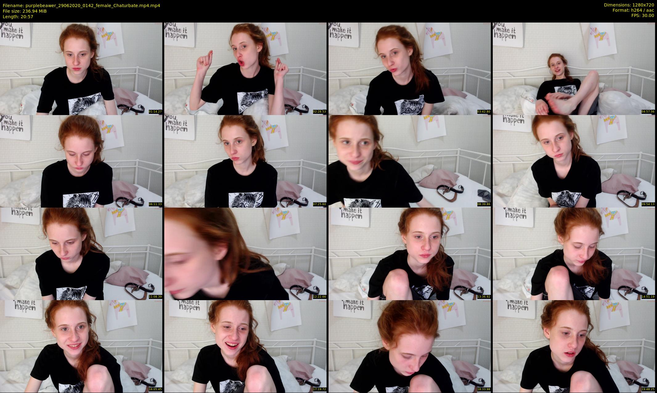 purplebeawer — 21 minute Chaturbate female cam show recording, 720p, Jun 29, 2020