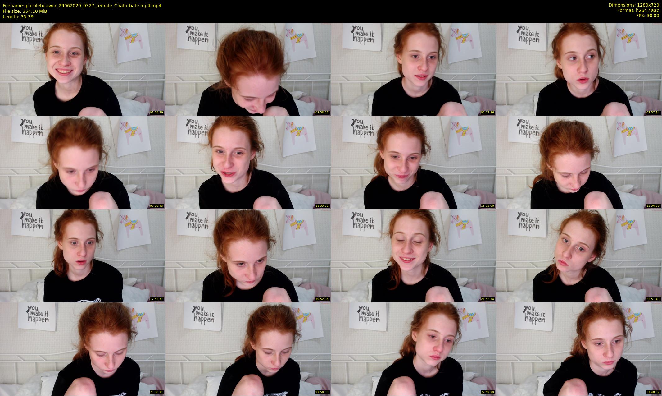 purplebeawer — 34 minute Chaturbate female cam show recording, 720p, Jun 29, 2020