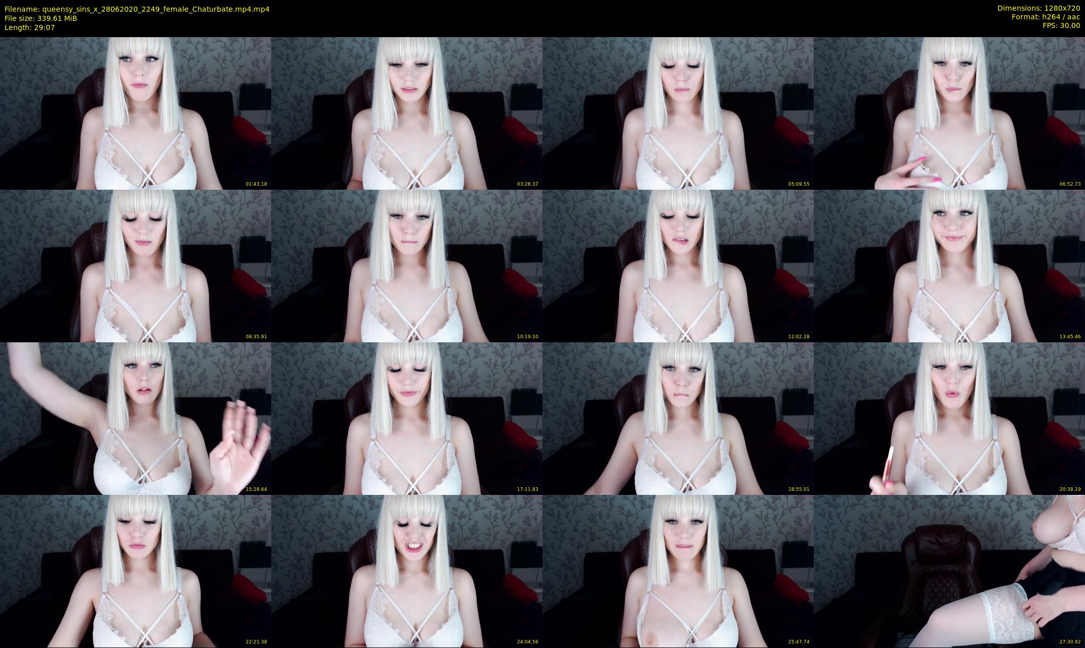 queensy_sins_x — 30 minute Chaturbate female cam show recording, 720p, Jun 28, 2020