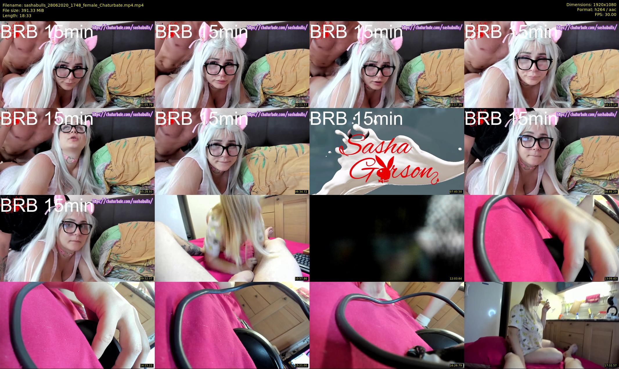sashabulls — 19 minute Chaturbate couple cam show recording, 1080p, Jun 28, 2020