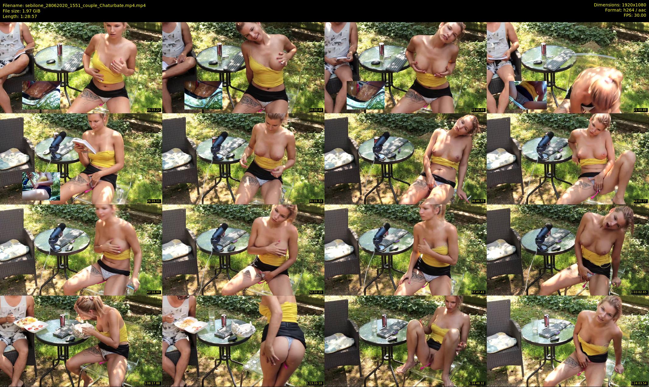 sebilone — 89 minute Chaturbate couple cam show recording, 1080p, Jun 28, 2020