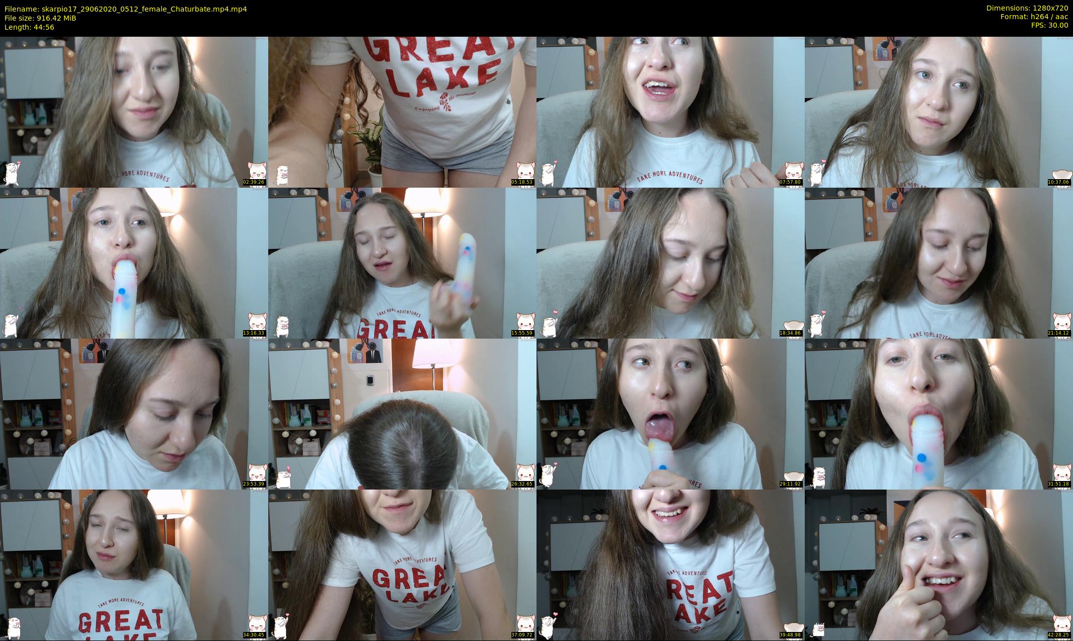 skarpio17 — 45 minute Chaturbate female cam show recording, 720p, Jun 29, 2020