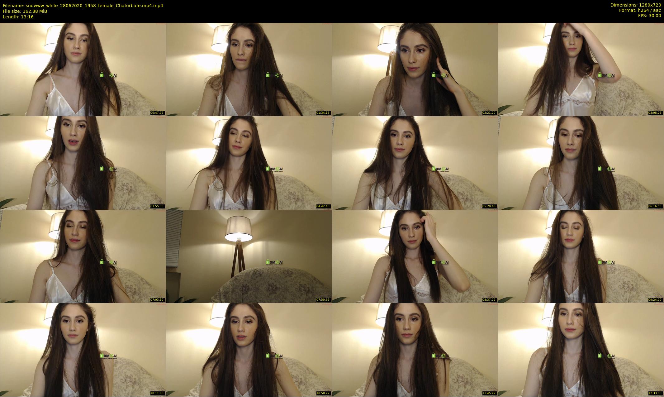 snowww_white — 14 minute Chaturbate female cam show recording, 720p, Jun 28, 2020