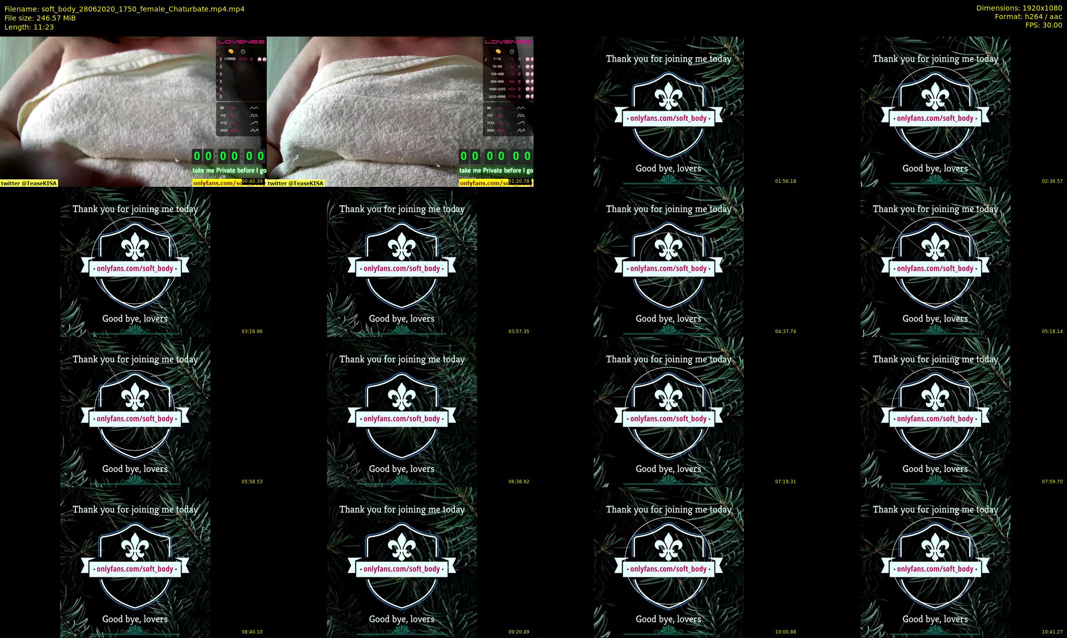 soft_body — 12 minute Chaturbate female cam show recording, 1080p, Jun 28, 2020