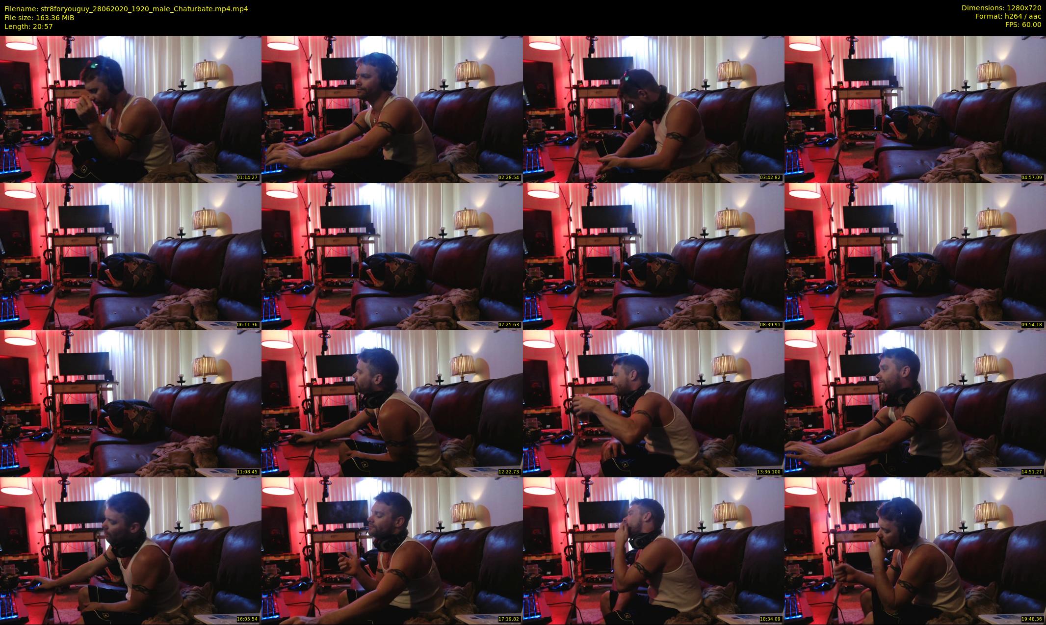 str8foryouguy — 21 minute Chaturbate male cam show recording, 720p, Jun 28, 2020
