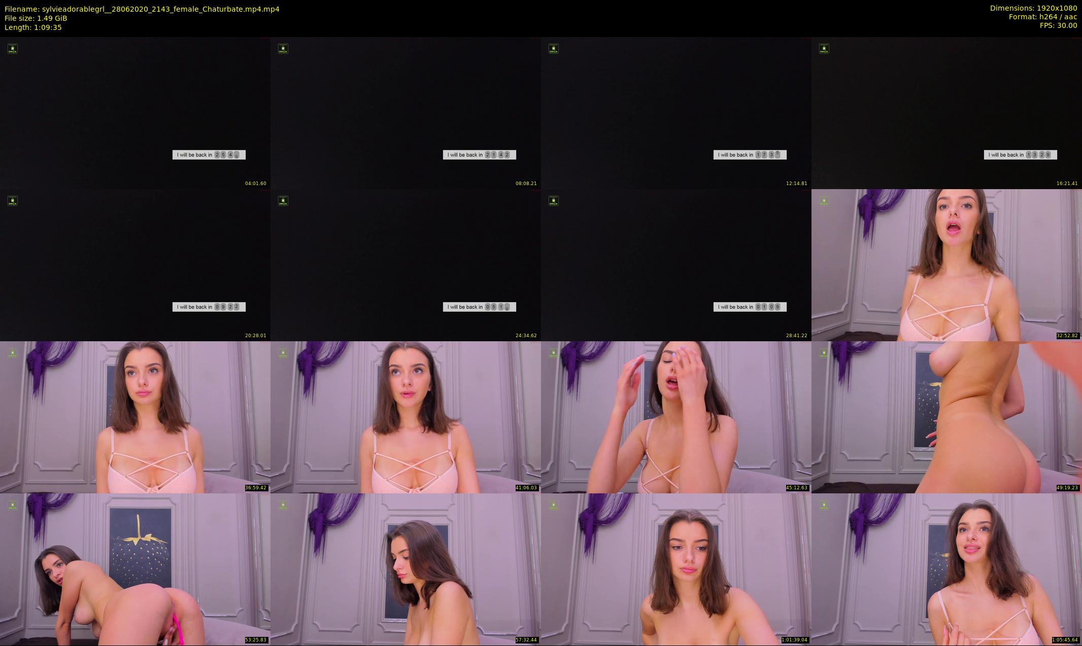 sylvieadorablegrl_ — 70 minute Chaturbate female cam show recording, 1080p, Jun 28, 2020